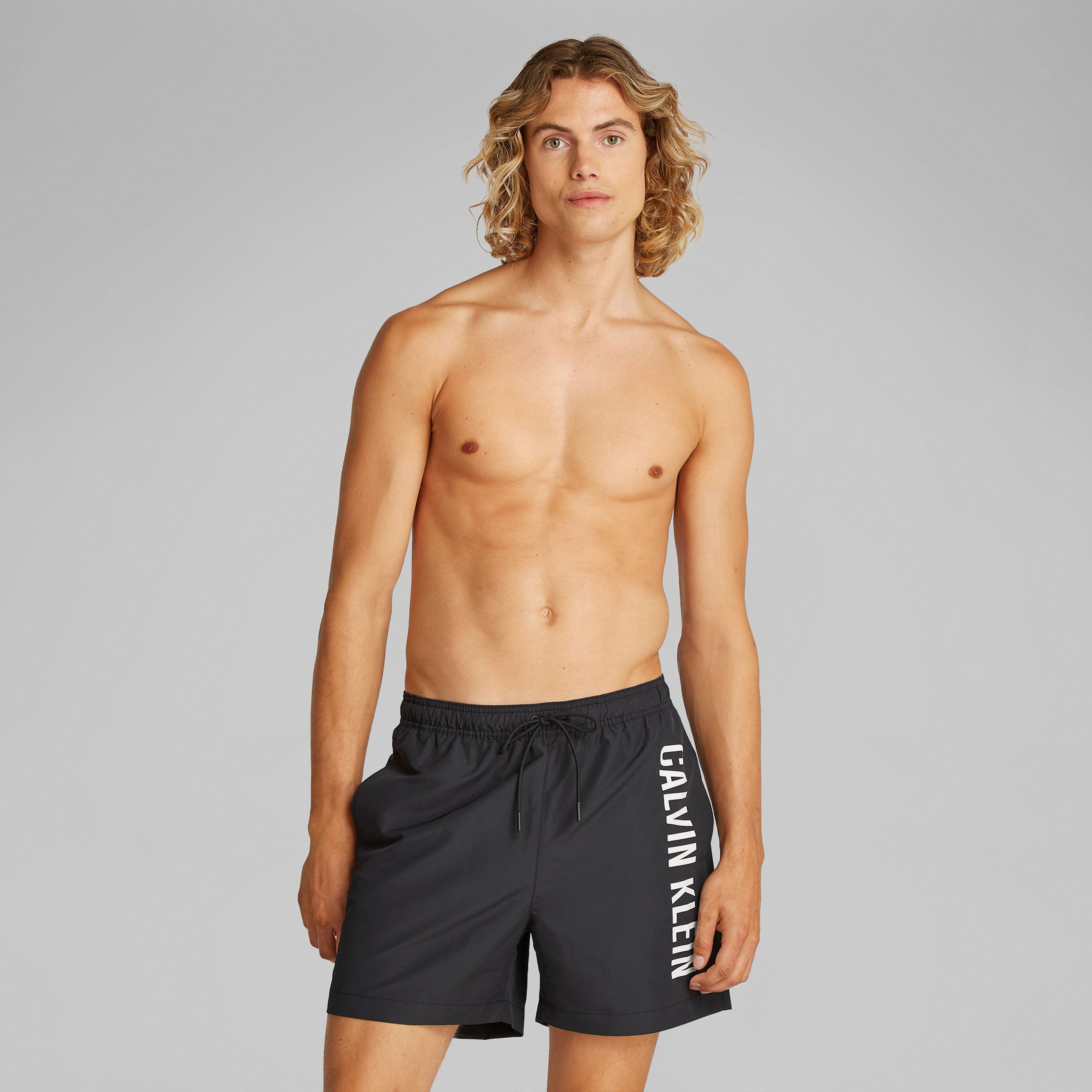 Calvin Klein Medium Drawstring Erkek Siyah Mayo