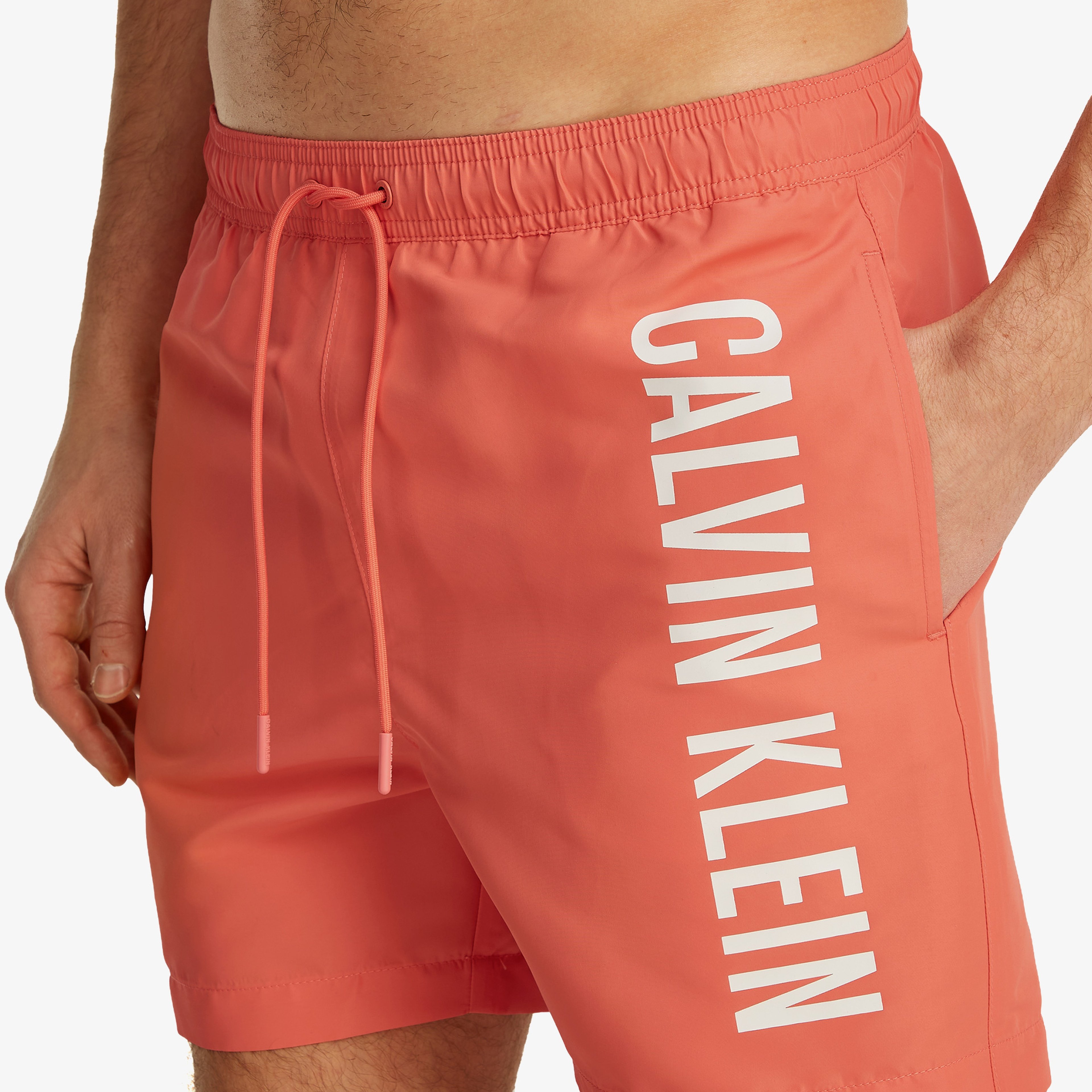 Calvin Klein Medium Drawstring Erkek Pembe Mayo