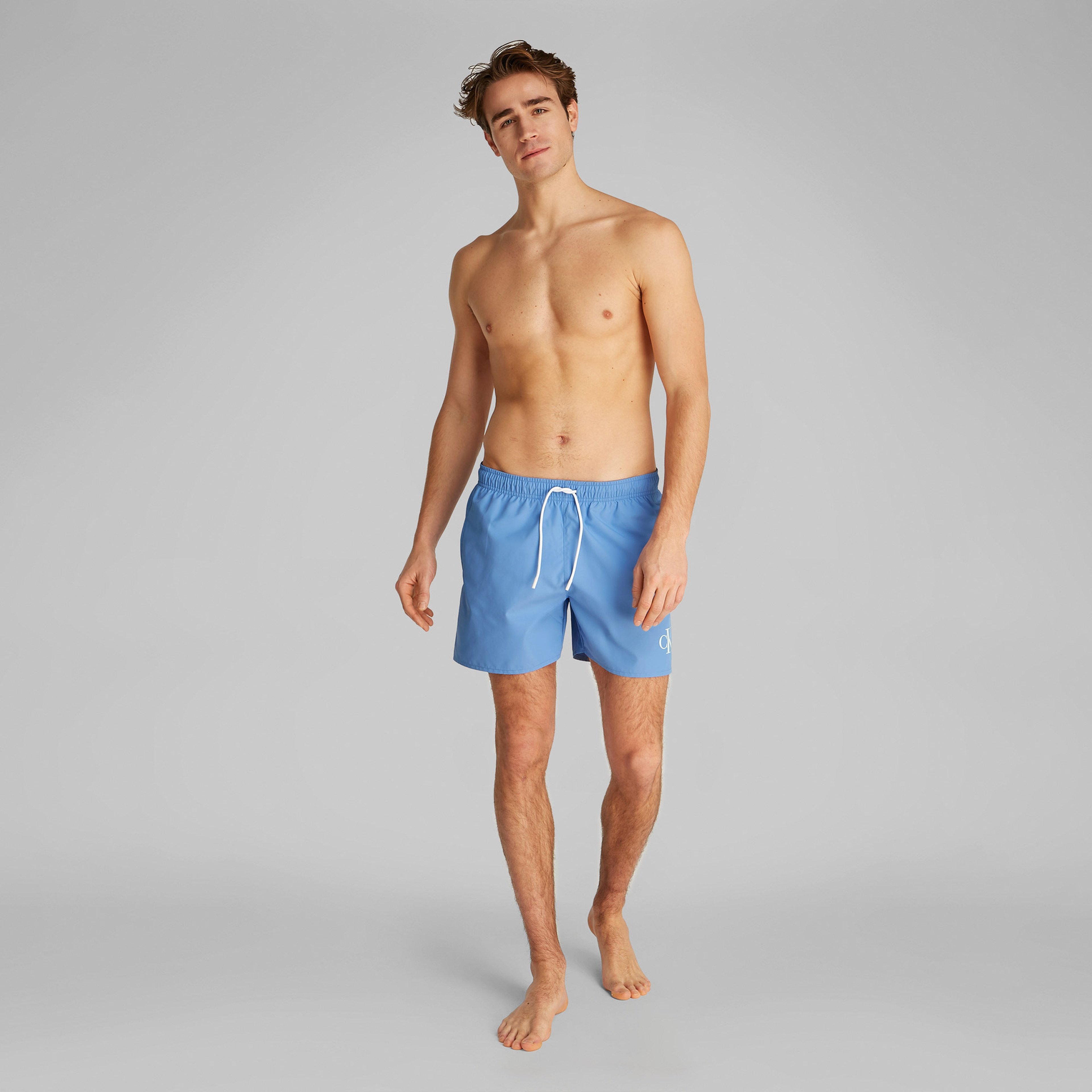 Calvin Klein Medium Drawstring Erkek Mavi Mayo