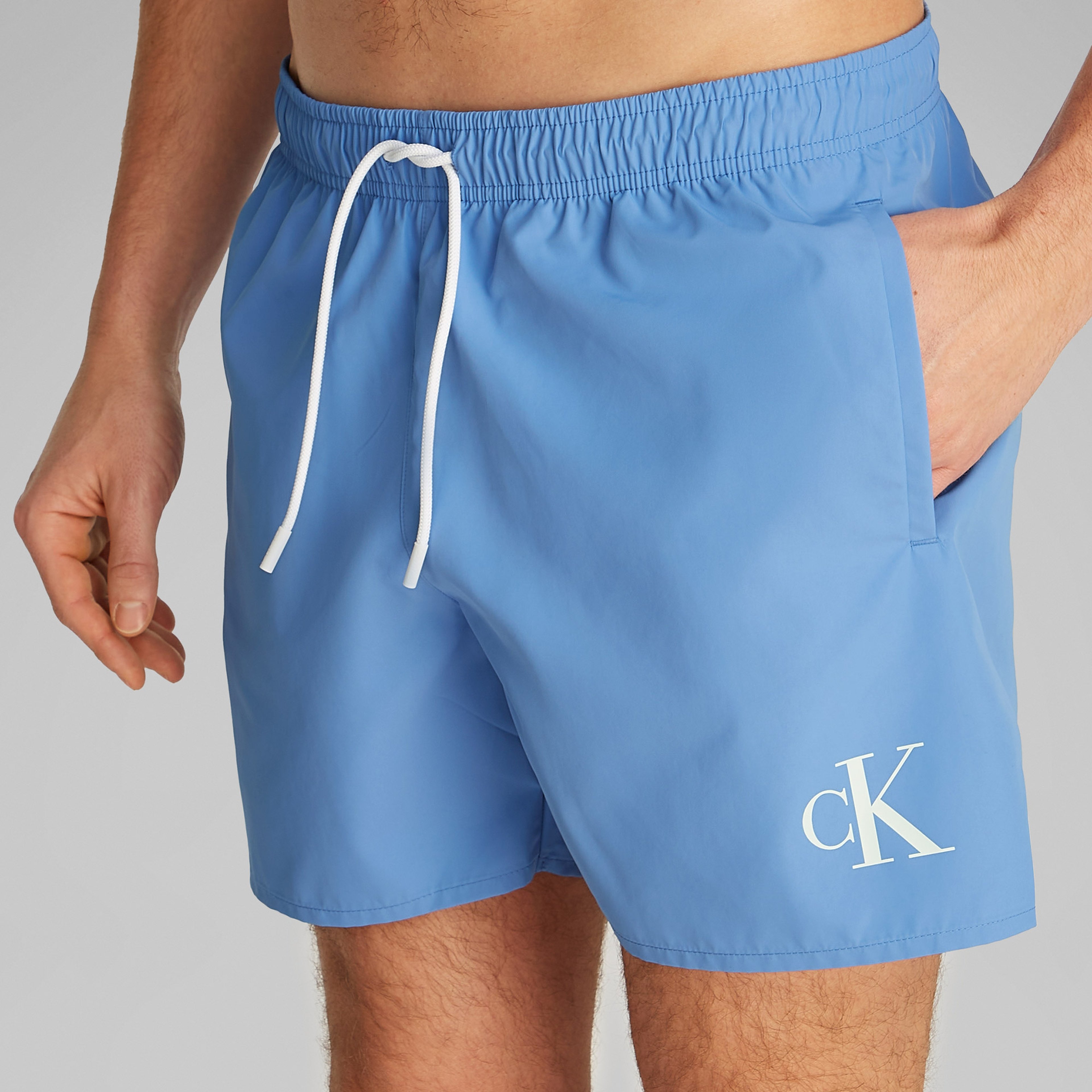 Calvin Klein Medium Drawstring Erkek Mavi Mayo