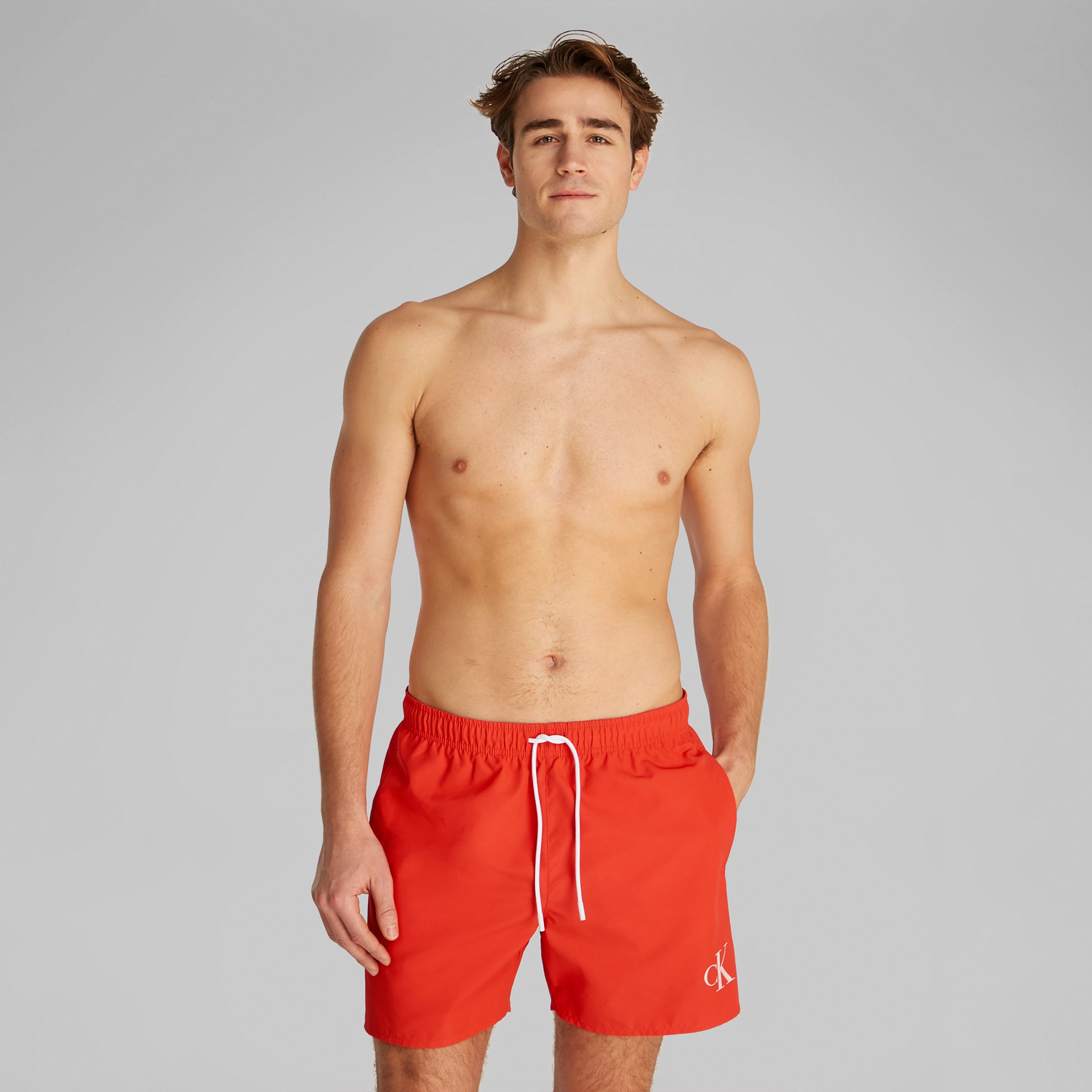 Calvin Klein Medium Drawstring Erkek Kırmızı Mayo