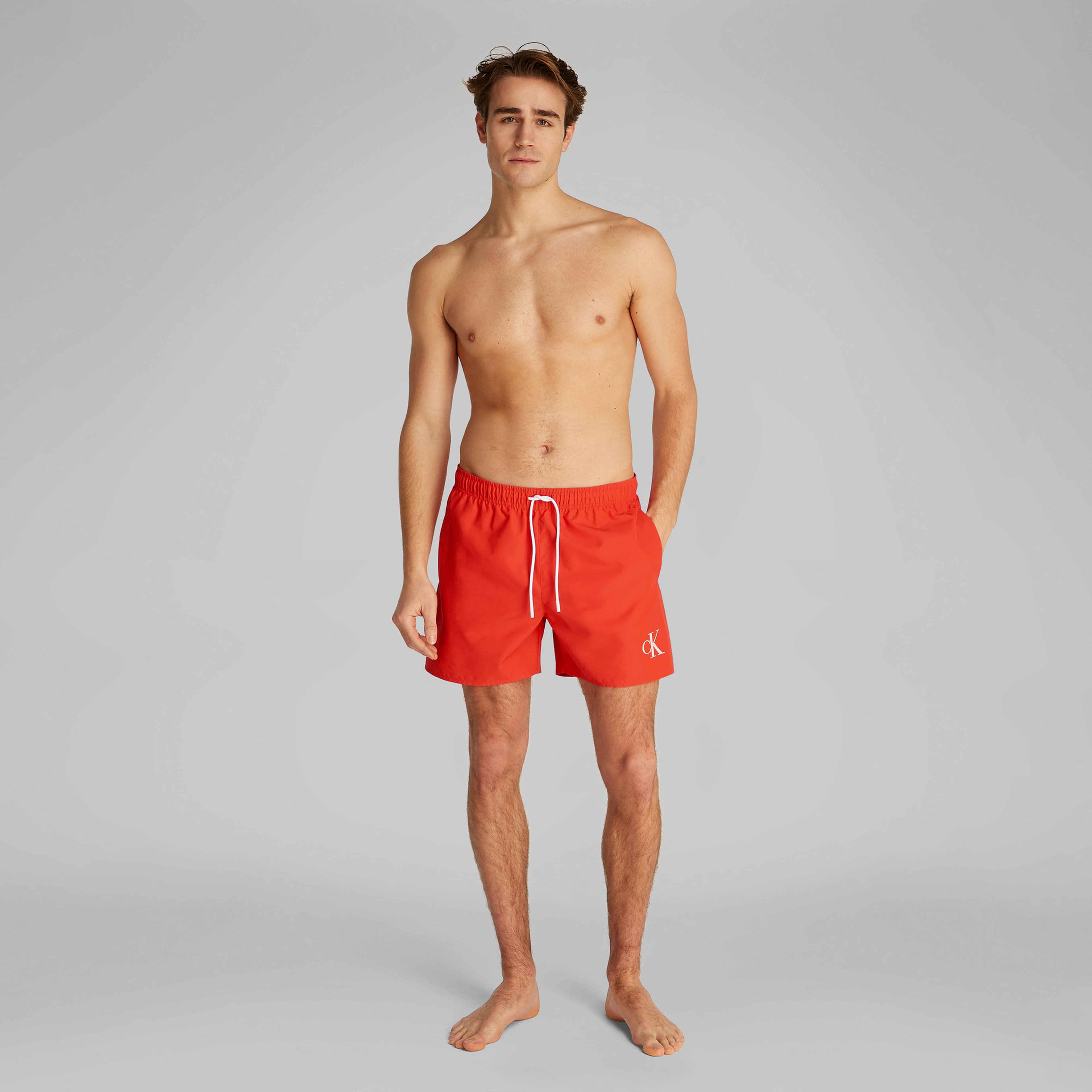 Calvin Klein Medium Drawstring Erkek Kırmızı Mayo