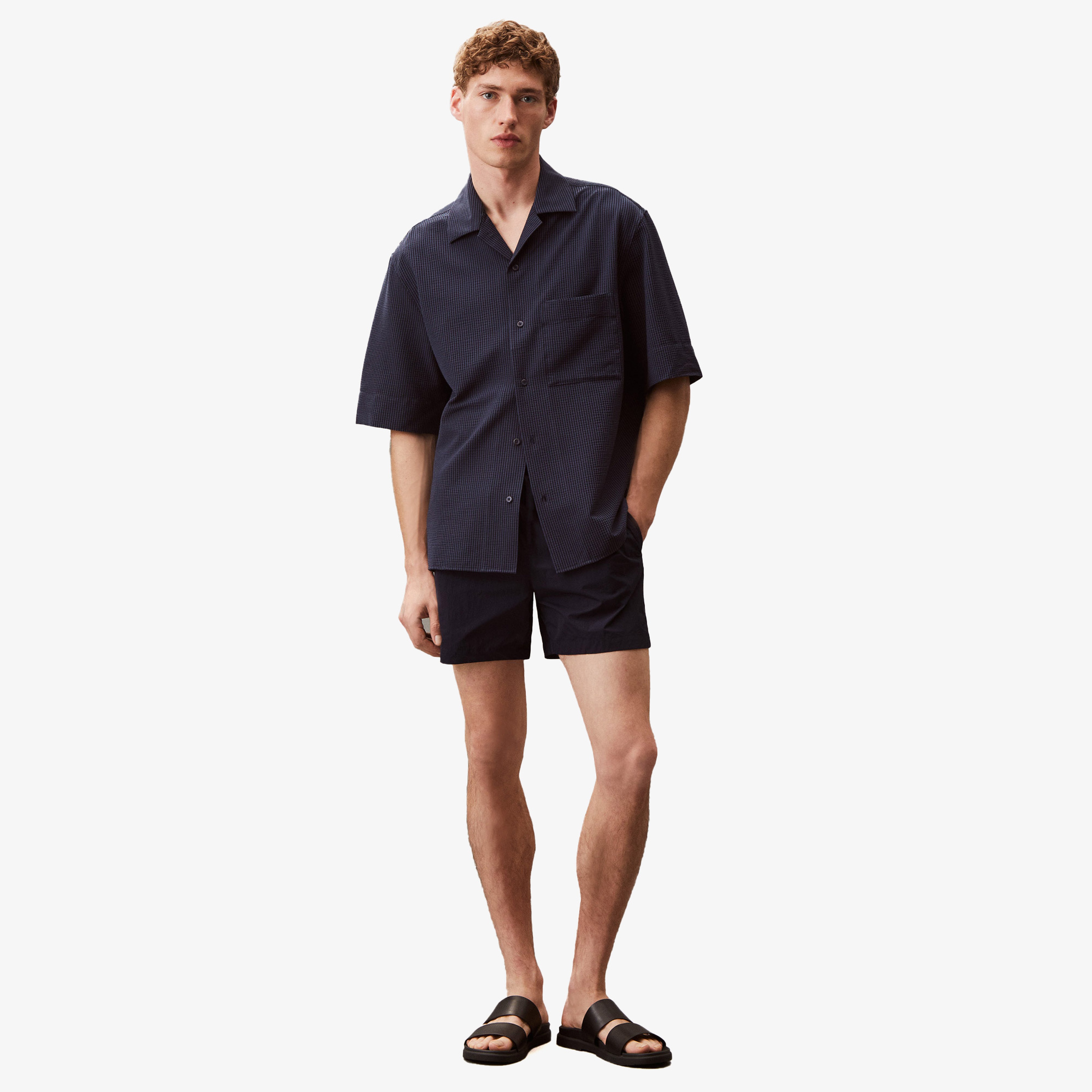 Calvin Klein Erkek Mavi Mayo Şort