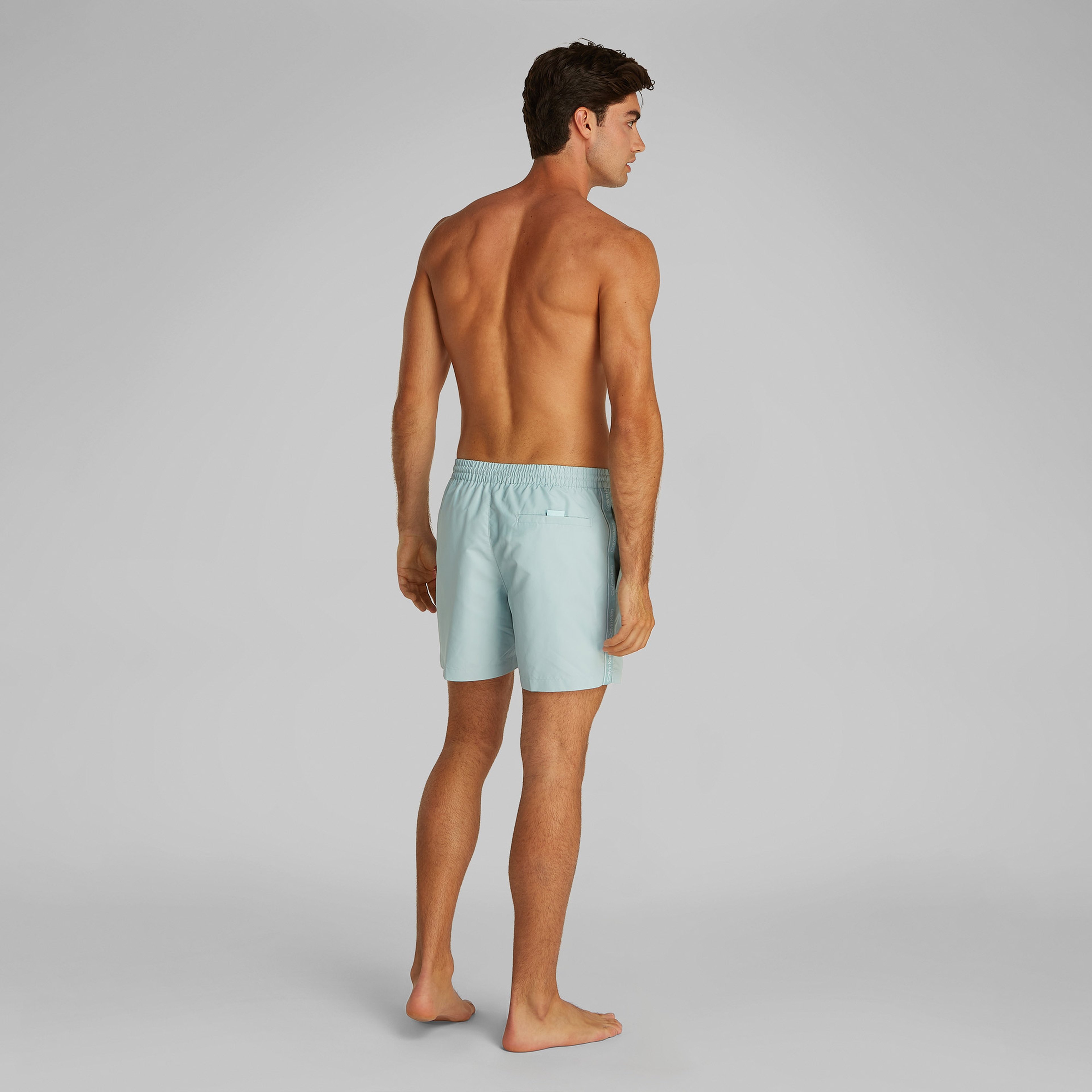 Calvin Klein Medium Drawstring Erkek Mavi Mayo