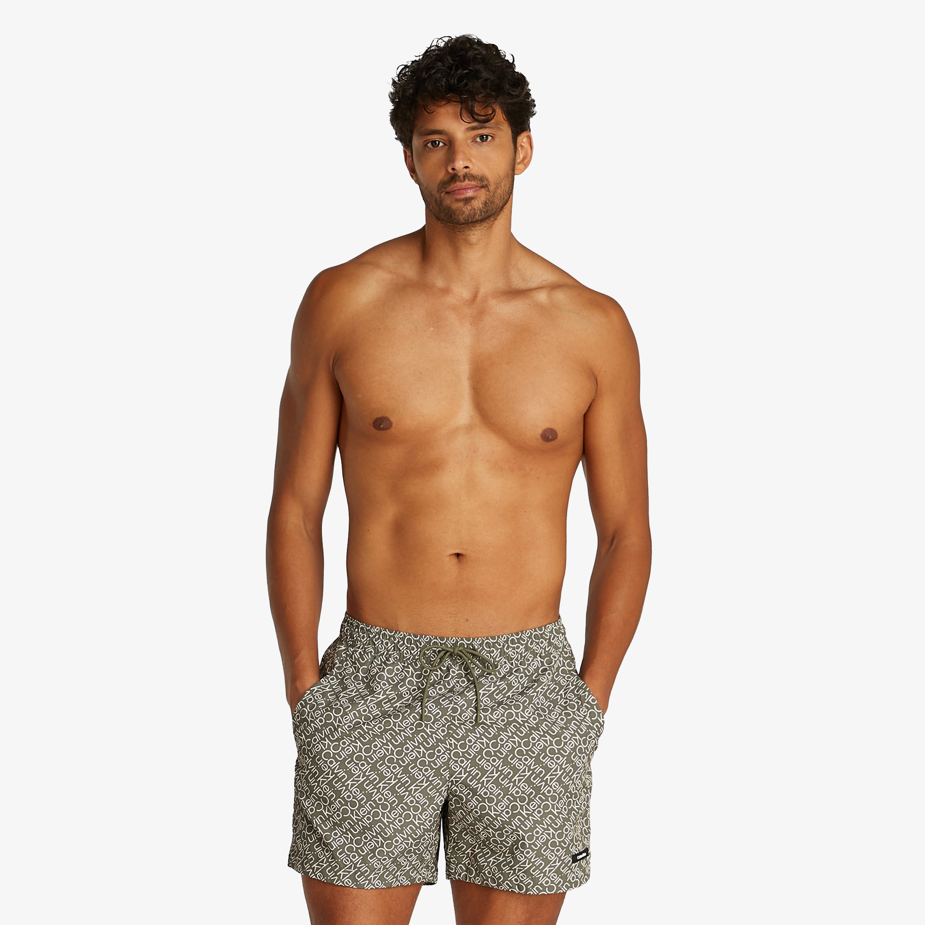 Calvin Klein Drawstring Erkek Yeşil Mayo