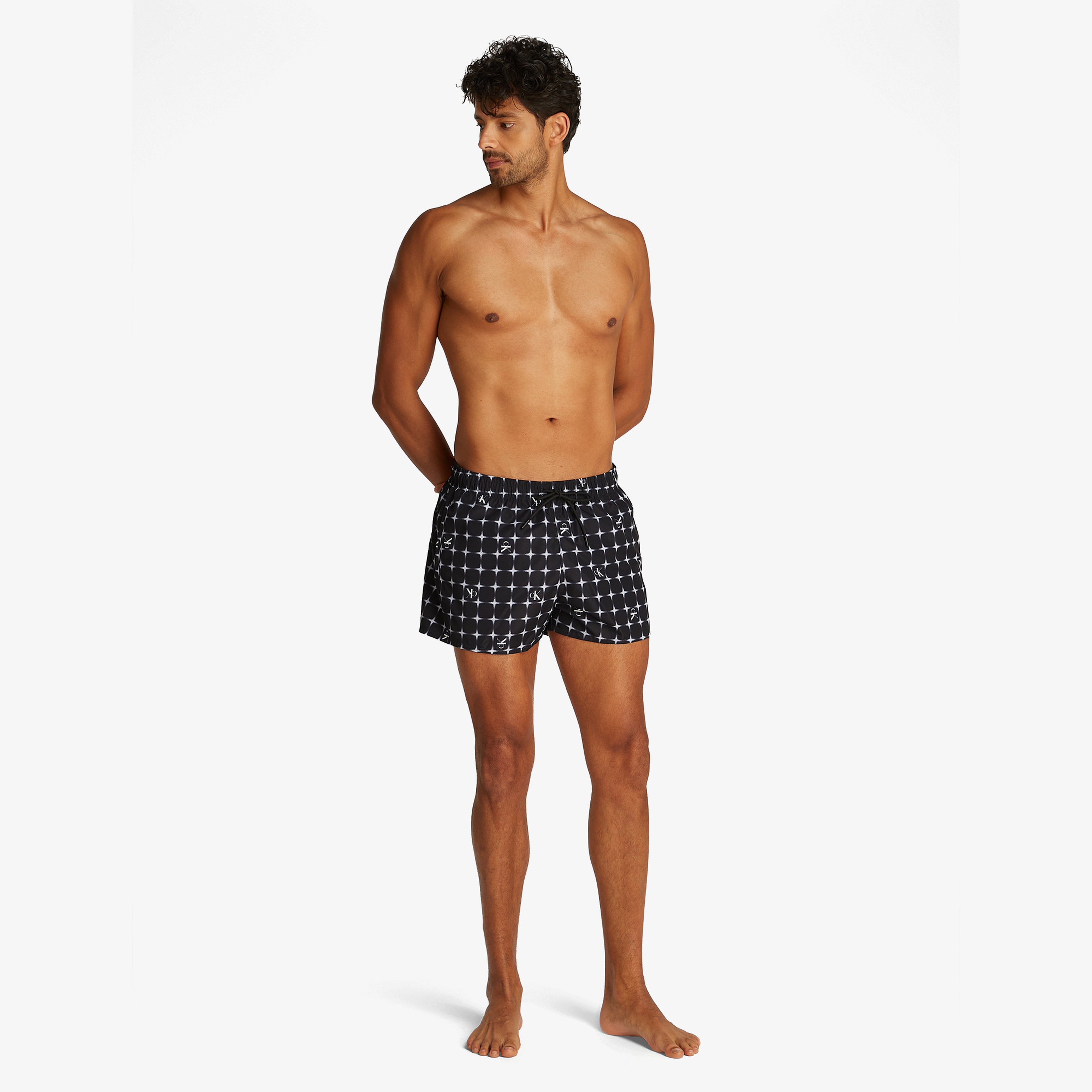 Calvin Klein Drawstring Erkek Siyah Mayo