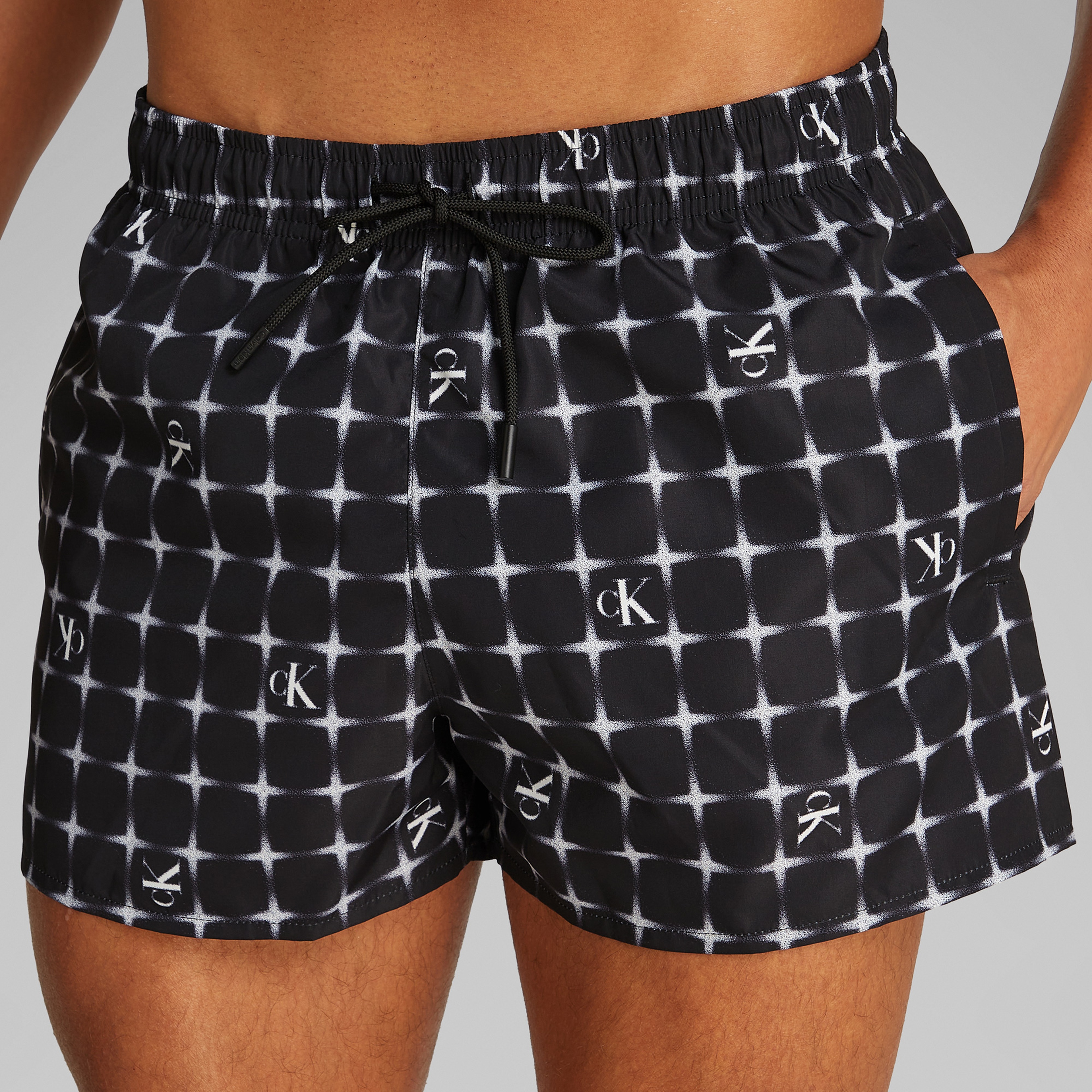 Calvin Klein Drawstring Erkek Siyah Mayo