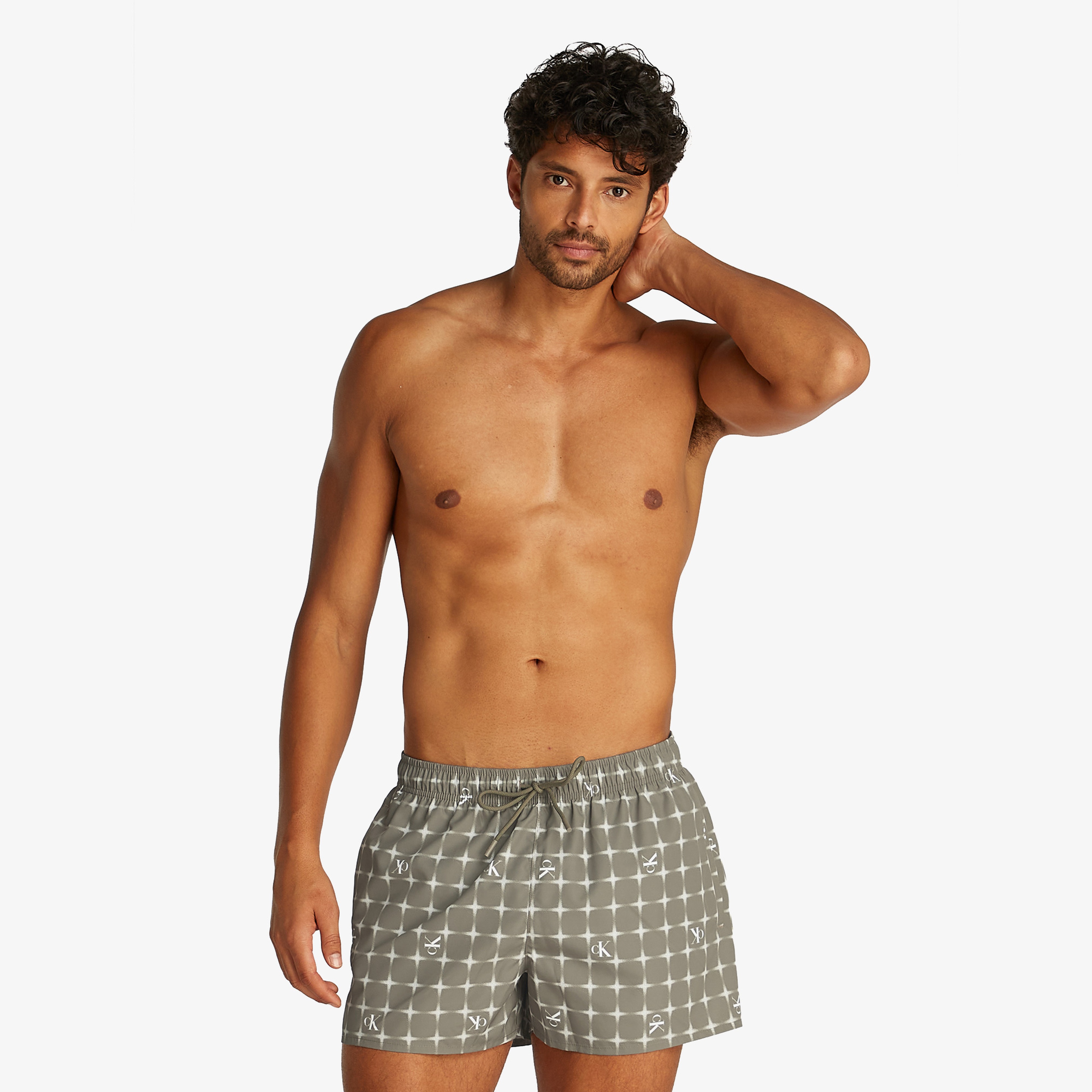 Calvin Klein Drawstring Erkek Yeşil Mayo