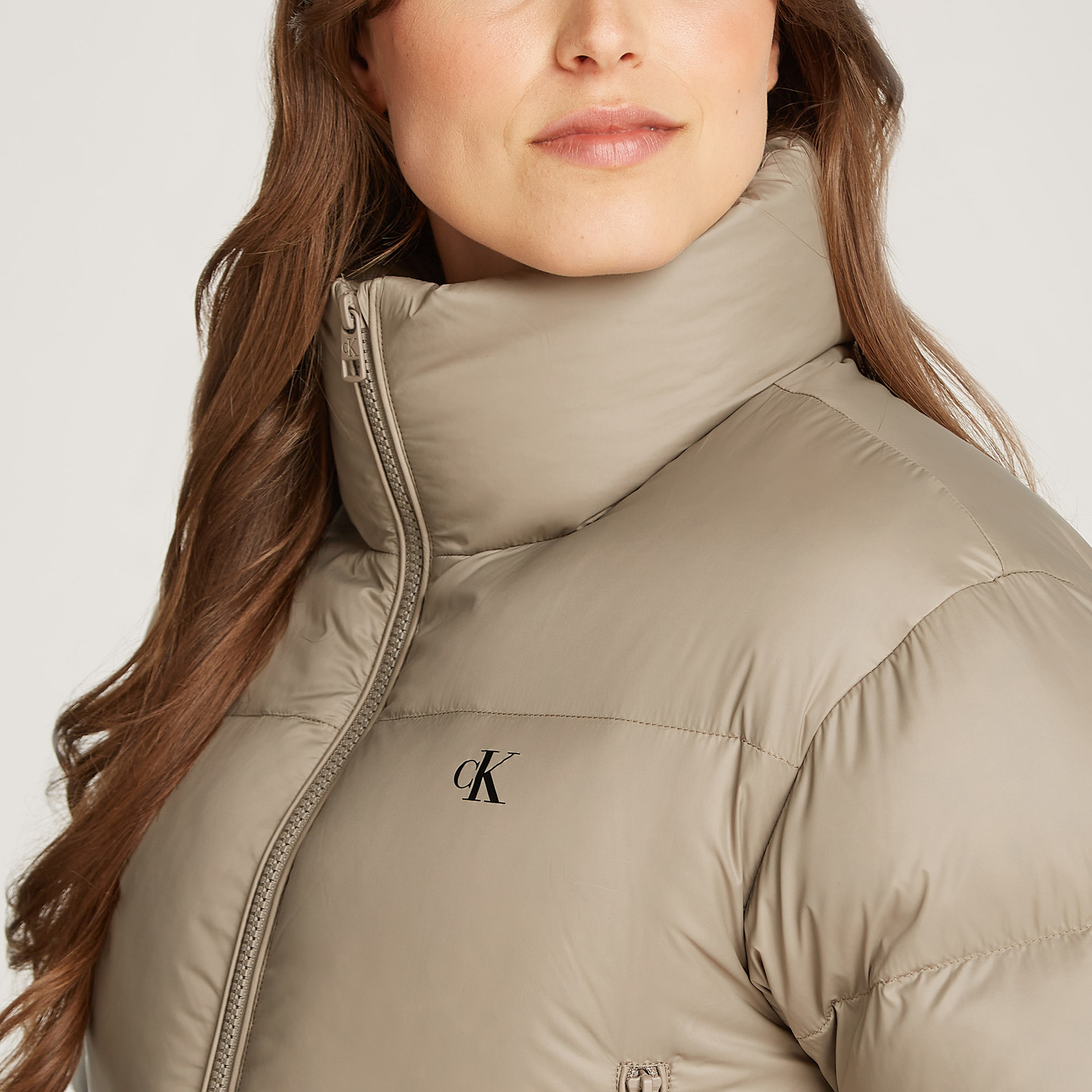 Calvin Klein Jeans Kadın Gri Mont