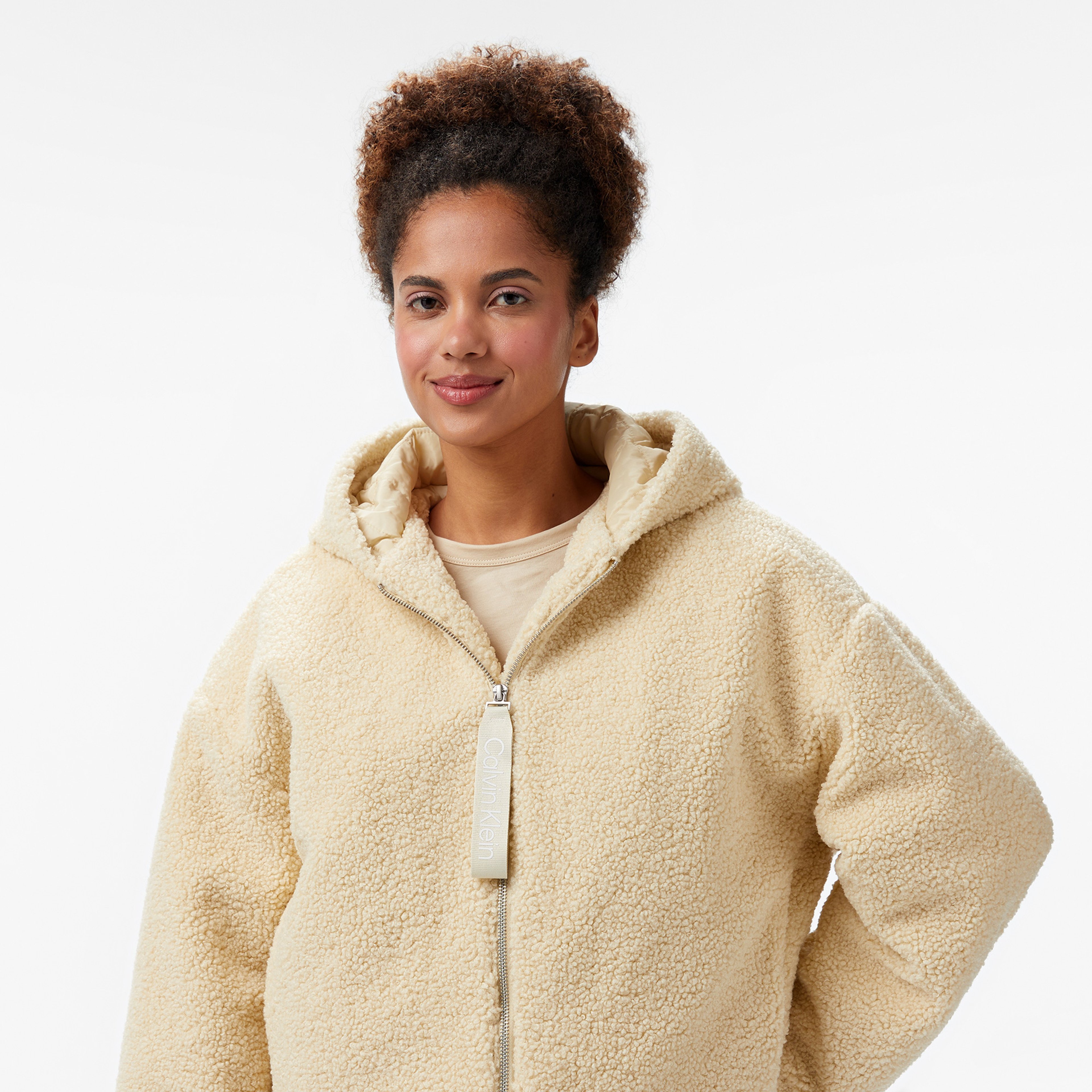 Calvin Klein Jeans Kadın Bej Mont