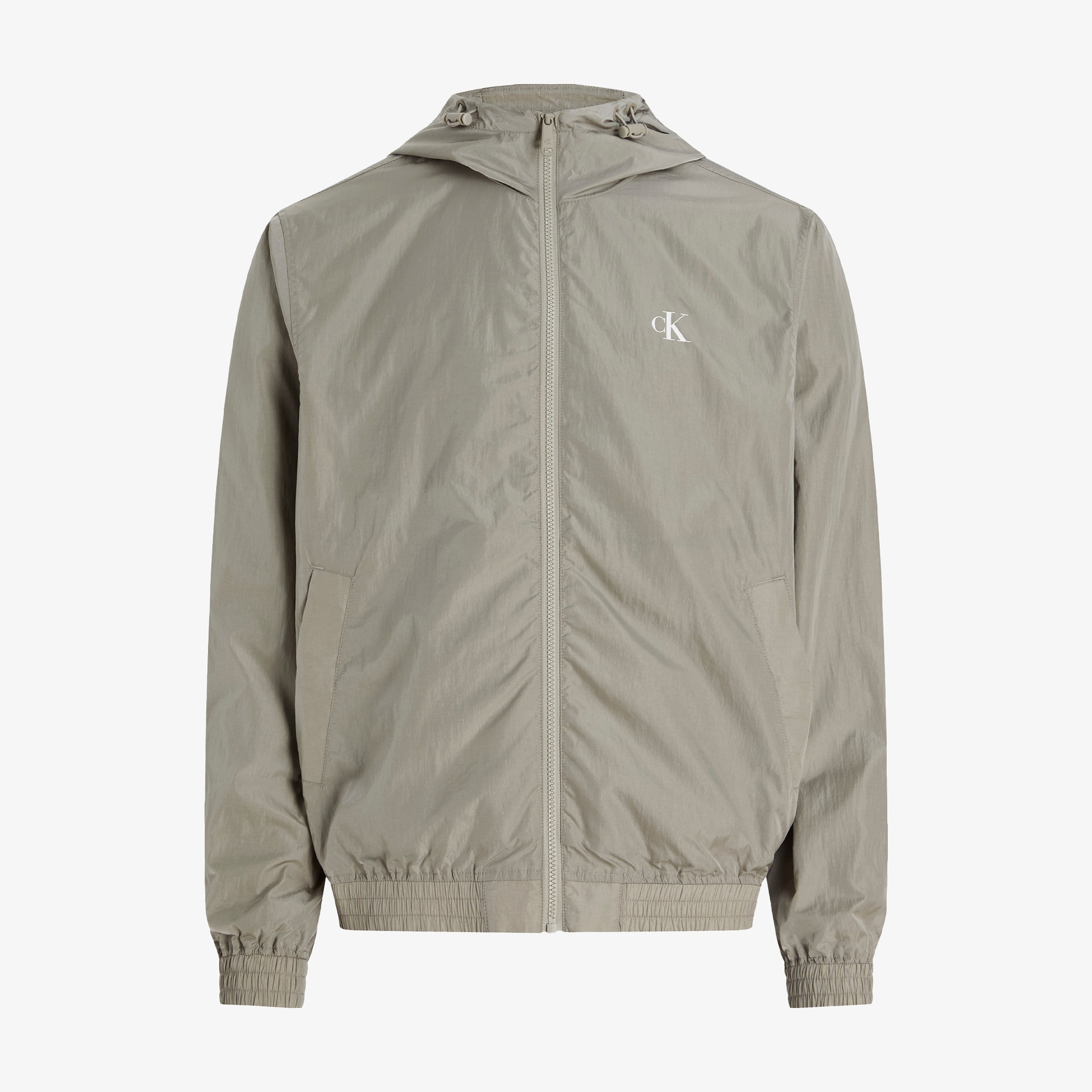 Calvin Klein Nylon Erkek Gri Ceket