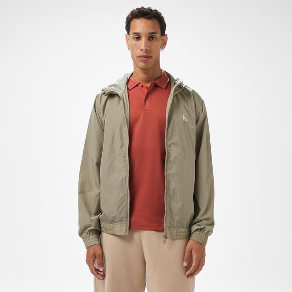 Calvin Klein Nylon Erkek Gri Ceket