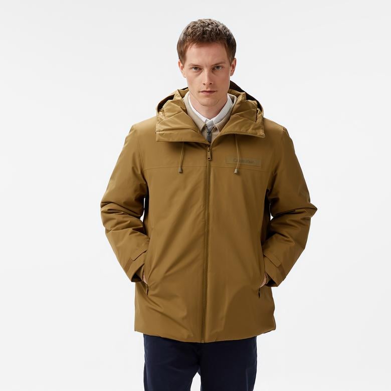 Calvin Klein Erkek Yeşil Mont