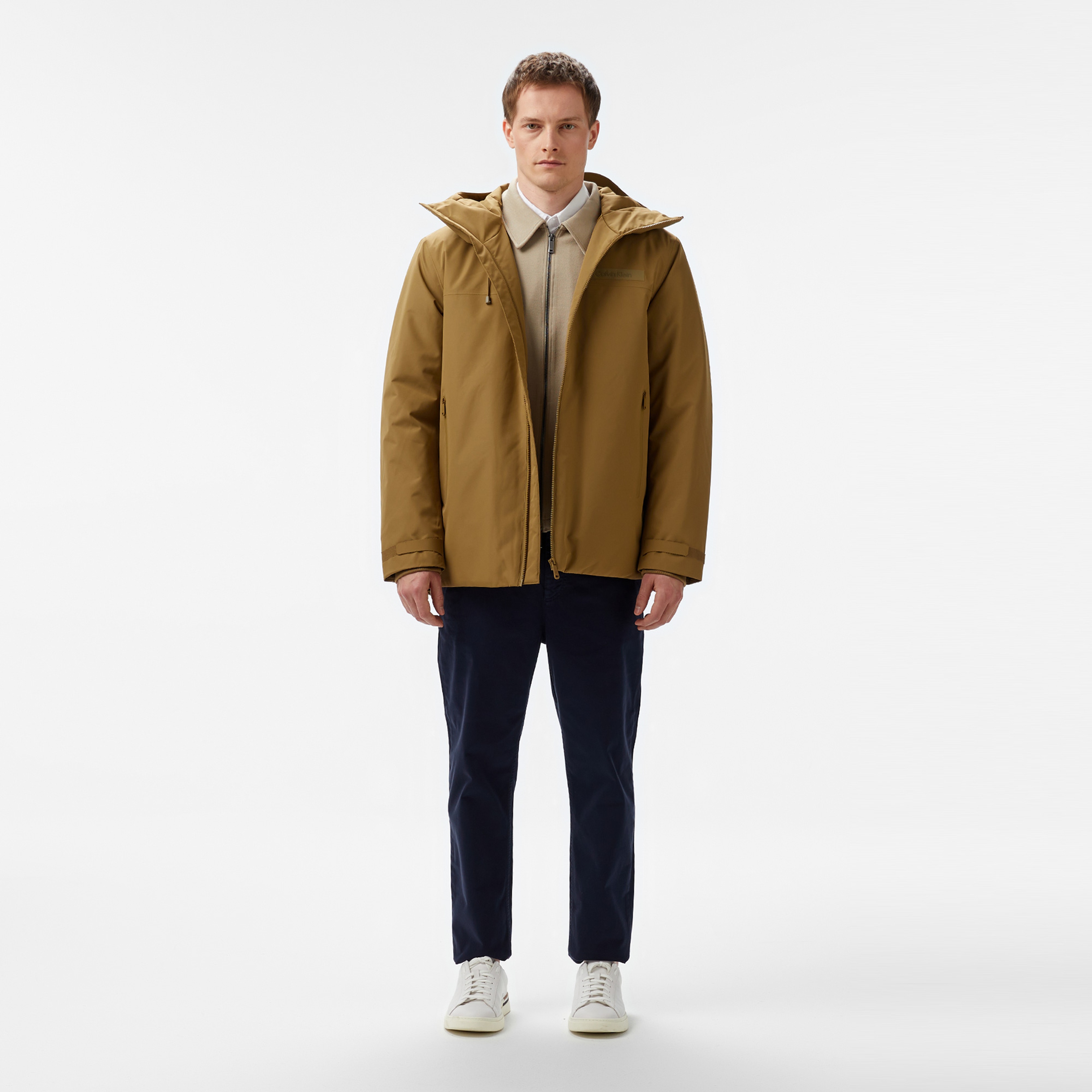 Calvin Klein Erkek Yeşil Mont