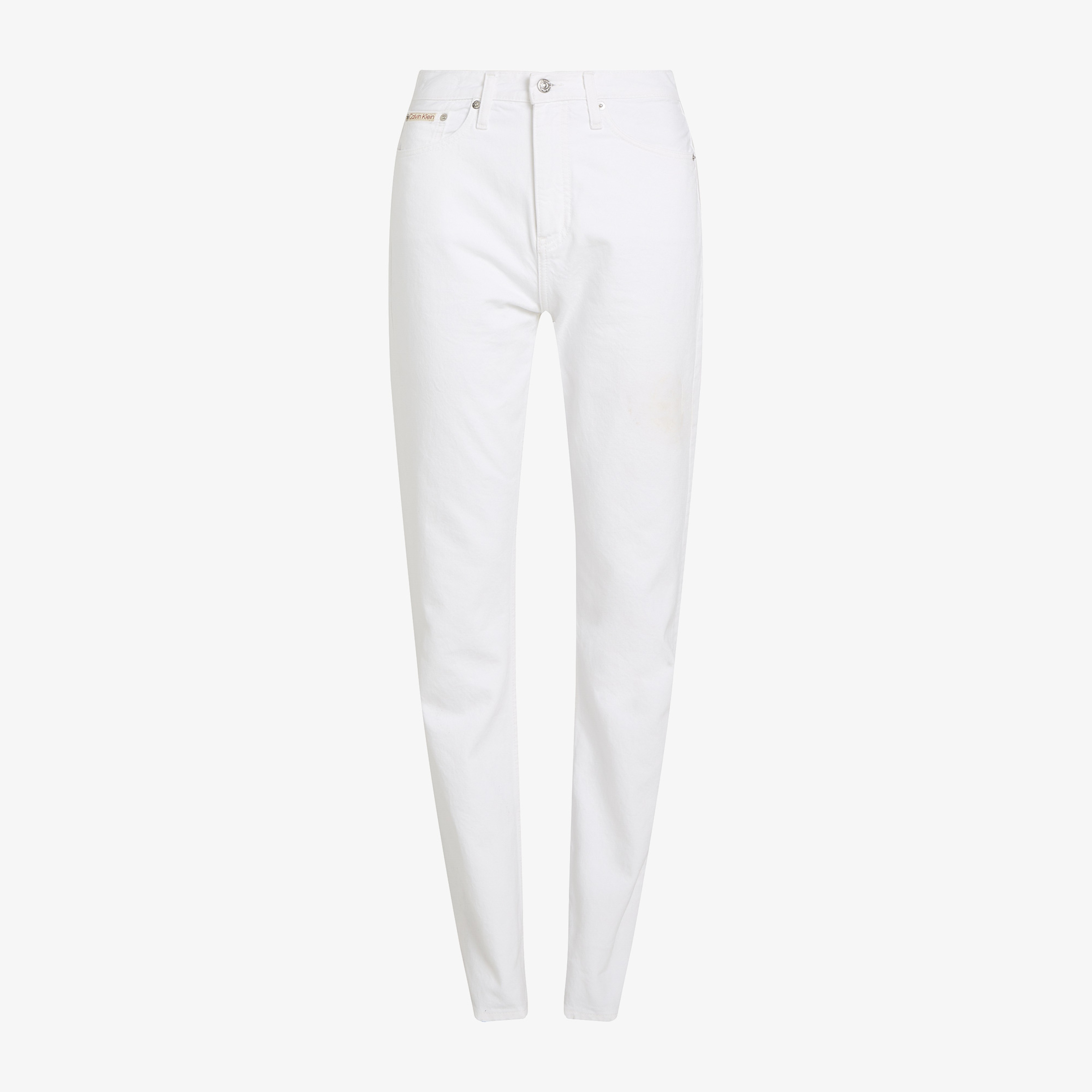 Calvin Klein Authentic Slim Straight Kadın Beyaz Jean