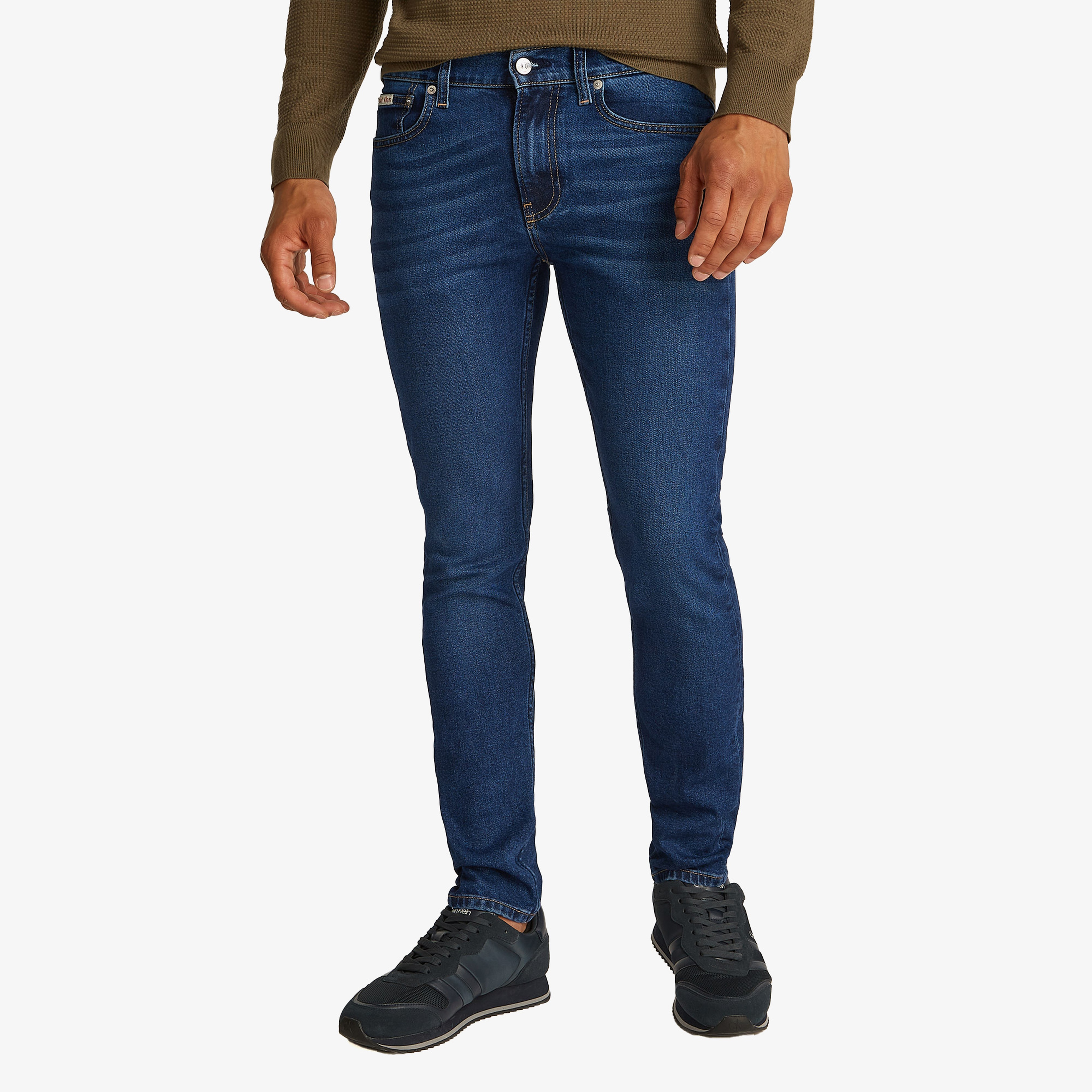 Calvin Klein Erkek Mavi Pantolon