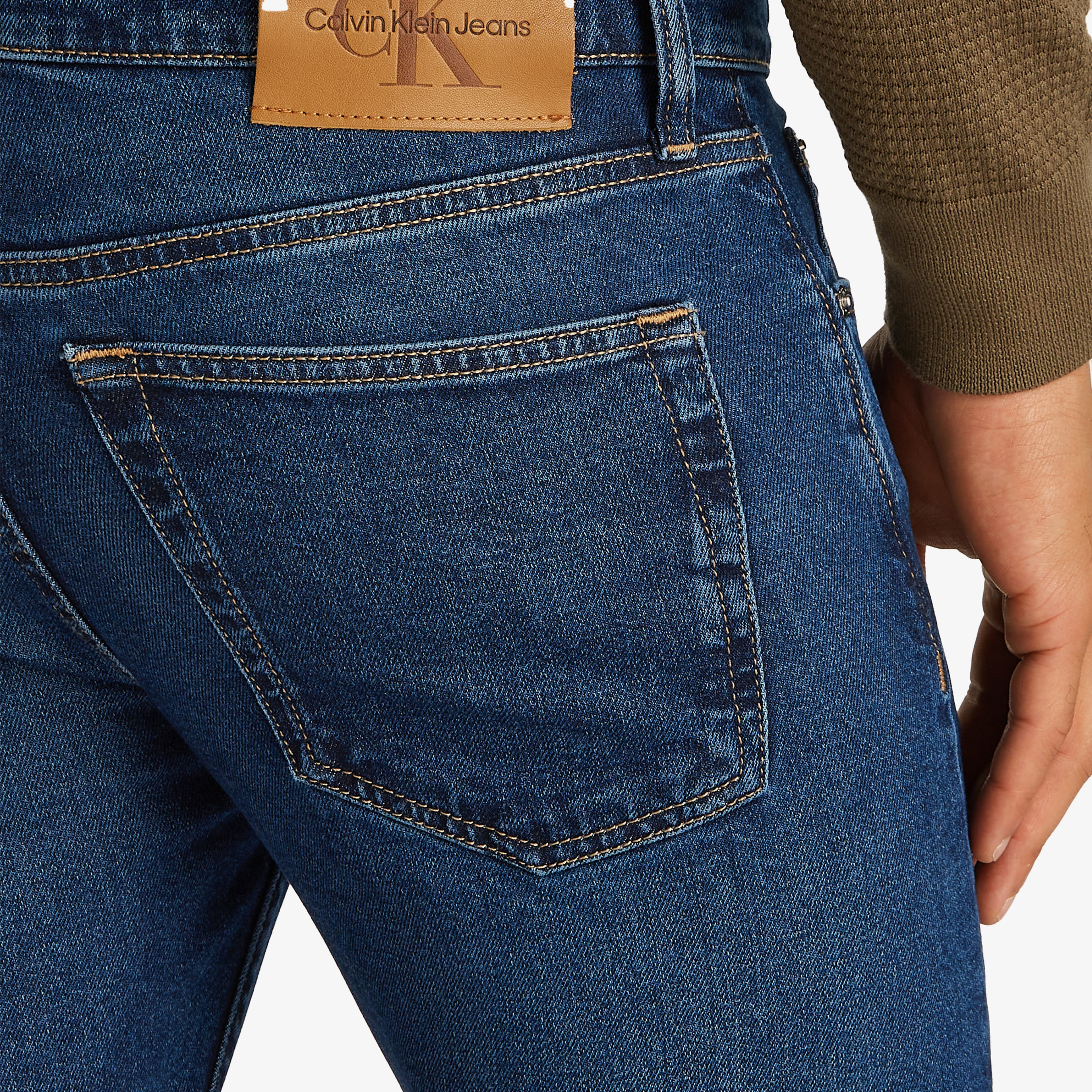 Calvin Klein Erkek Mavi Pantolon