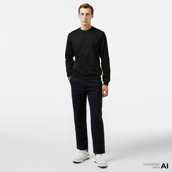 Calvin Klein Linen Erkek Siyah Pantolon