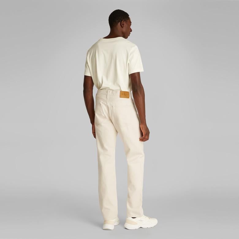 Calvin Klein Standard Straight Erkek Krem Jean