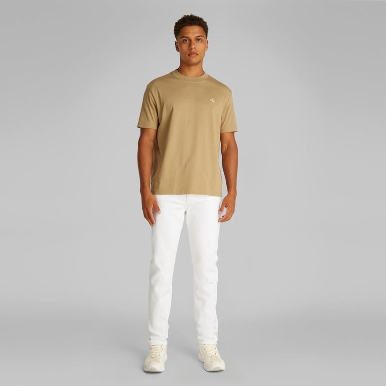 Calvin Klein Slim Taper Erkek Beyaz Jean