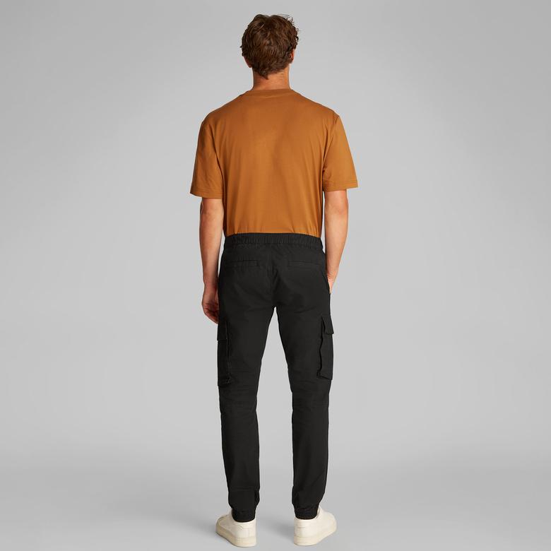 Calvin Klein Skinny Cargo Erkek Siyah Pantolon