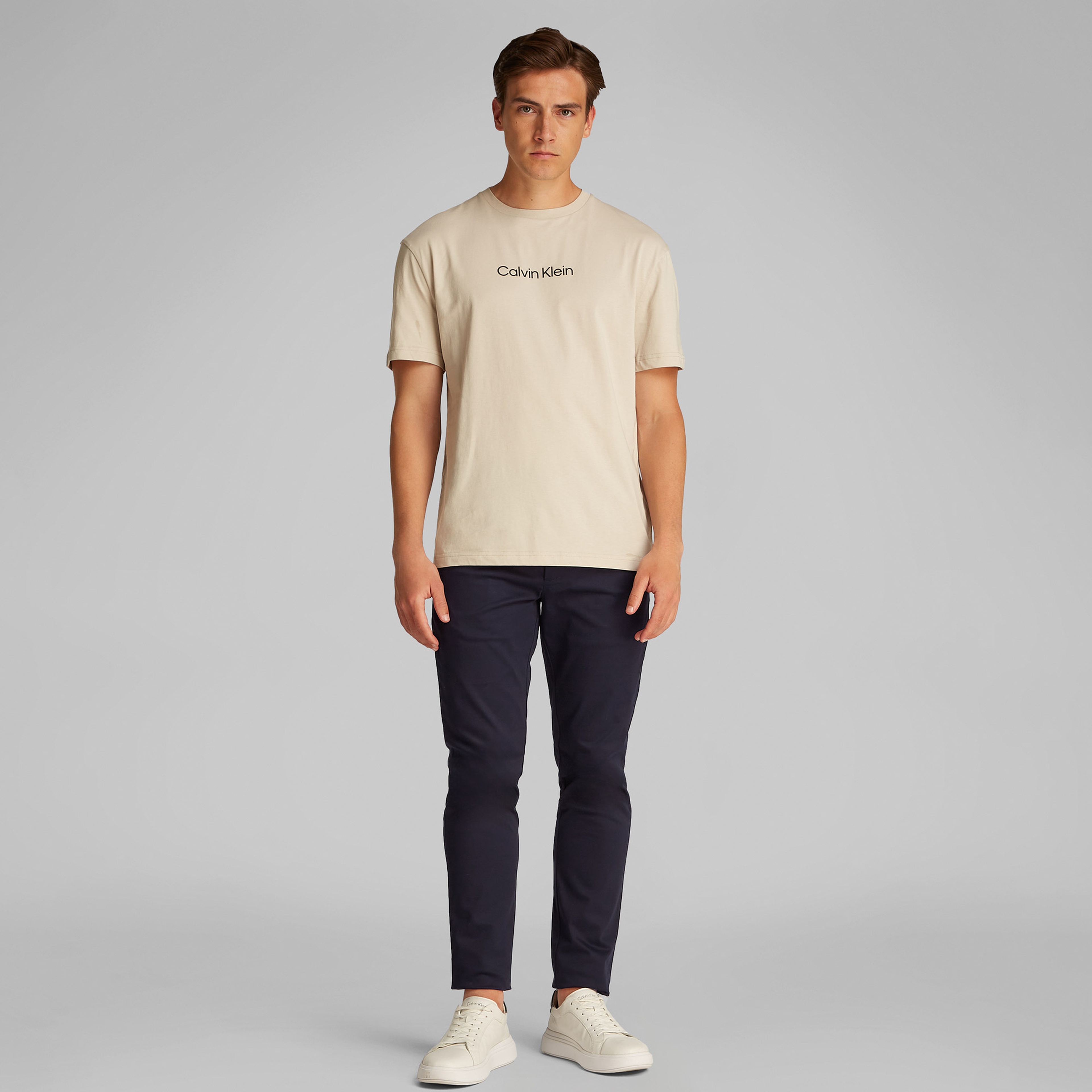 Calvin Klein San Stretch Slim Chino Erkek Lacivert Pantolon