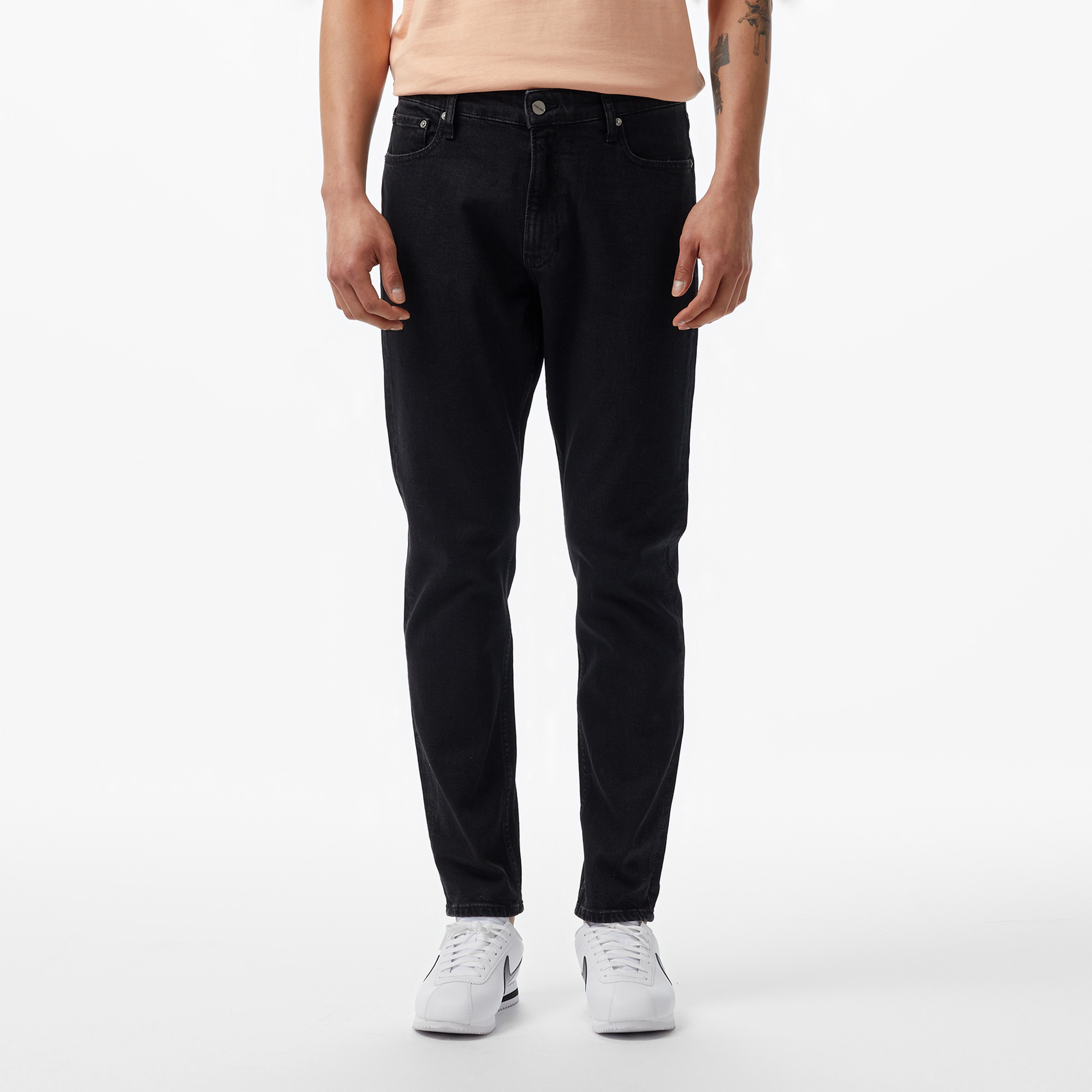 Calvin Klein Tapered Fit Erkek Siyah Jean