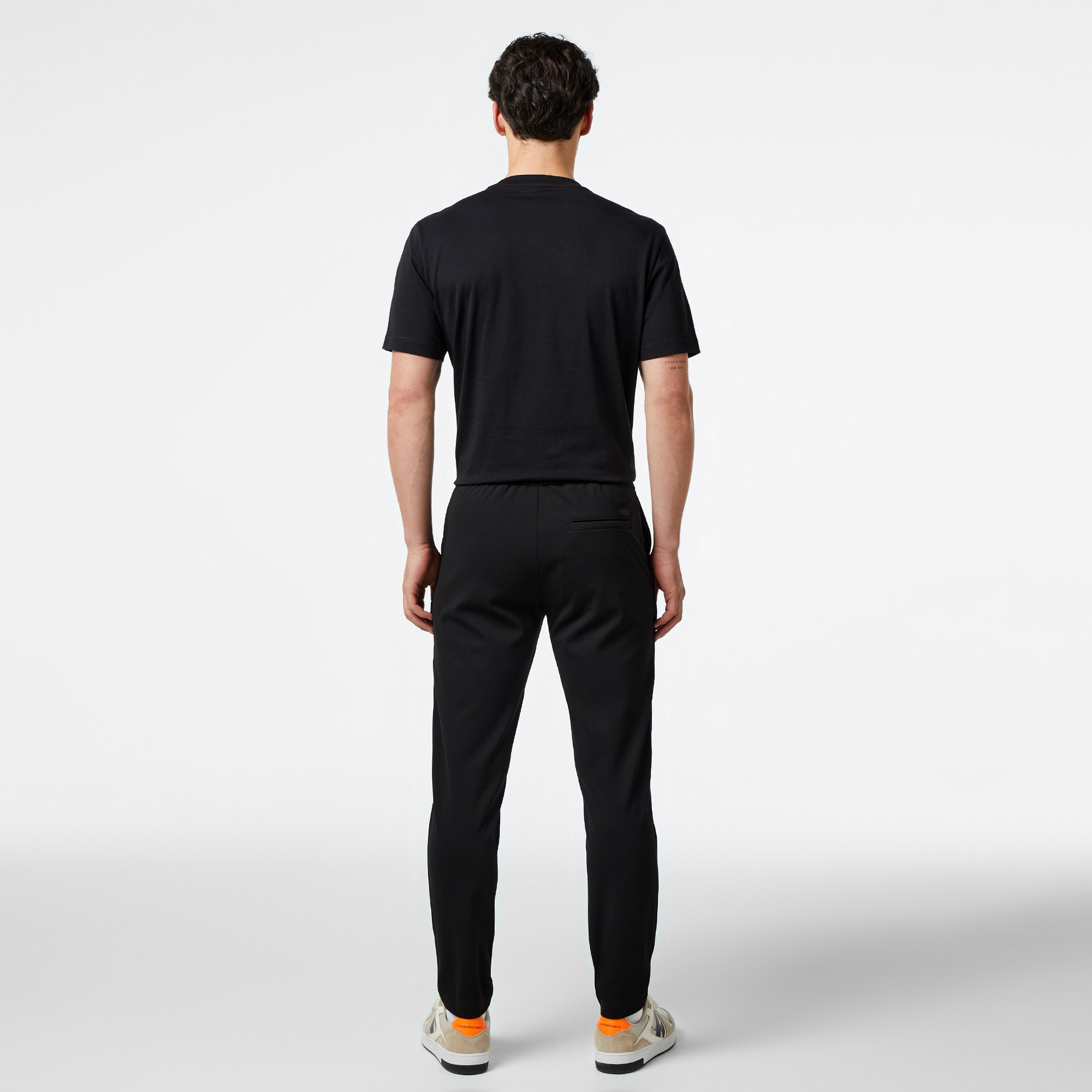 Calvin Klein Comfort Knit Tapered Erkek Siyah Pantolon