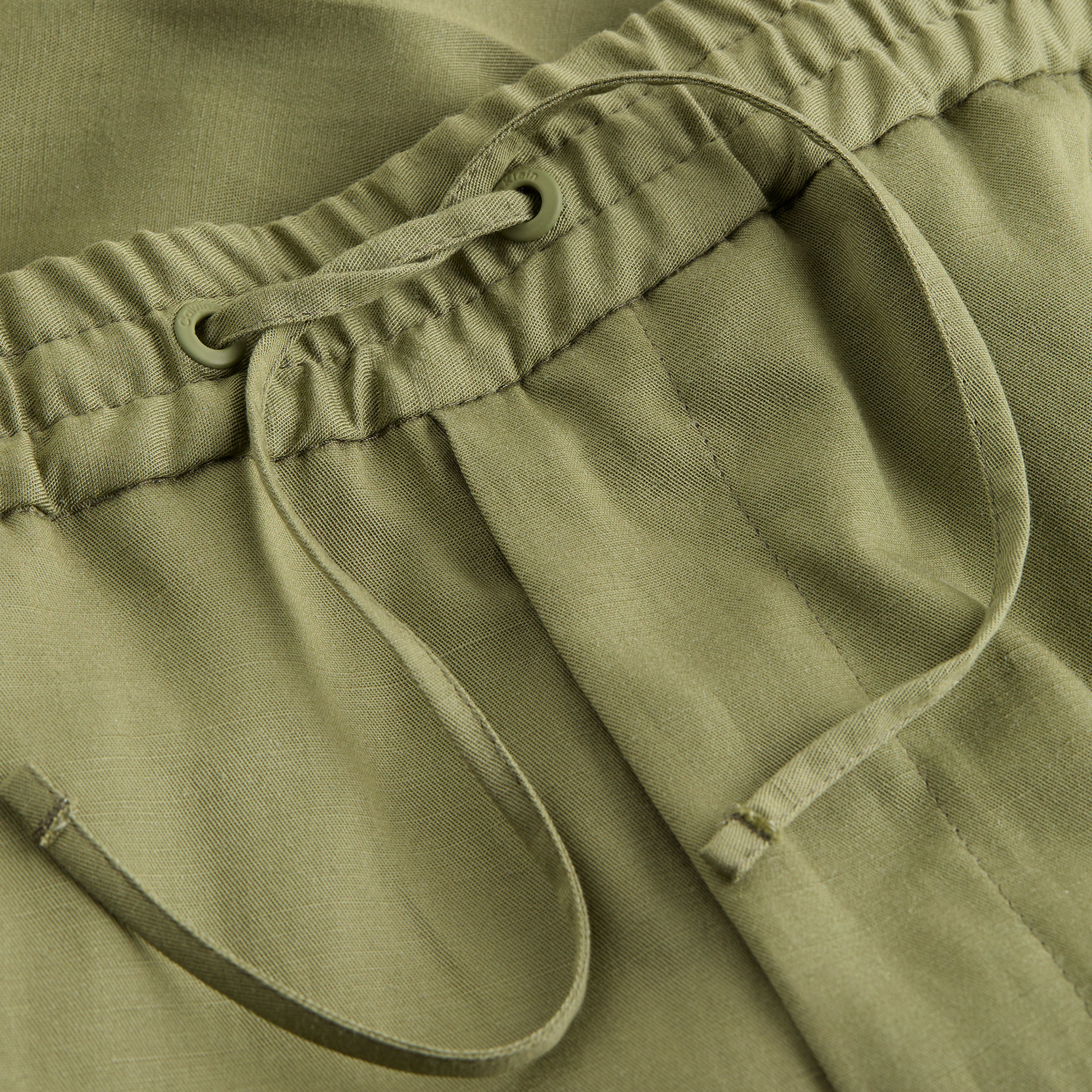 Calvin Klein Cotton Linen Jogger Erkek Yeşil Pantolon