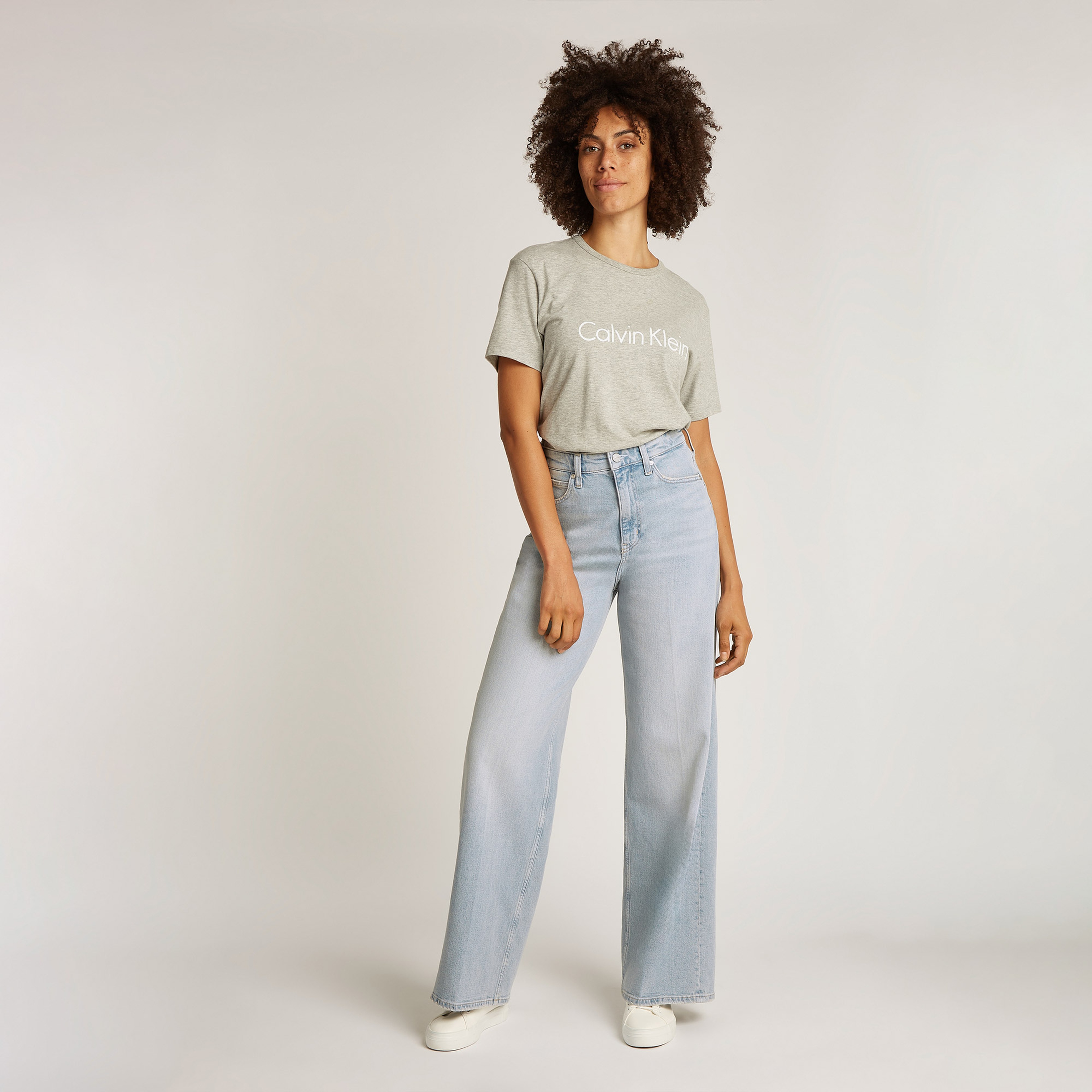 Calvin Klein Kadın Mavi Pantolon