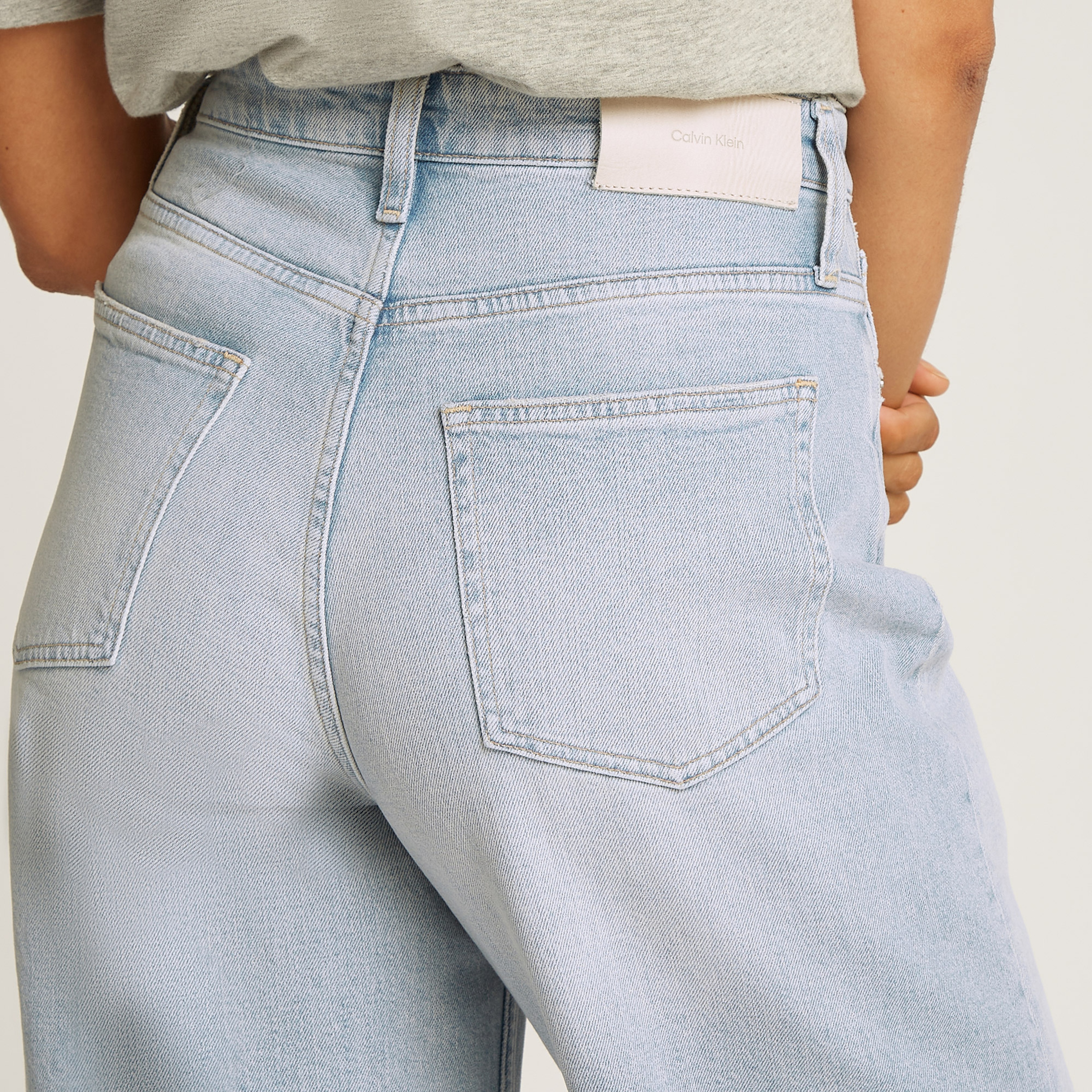 Calvin Klein Kadın Mavi Pantolon