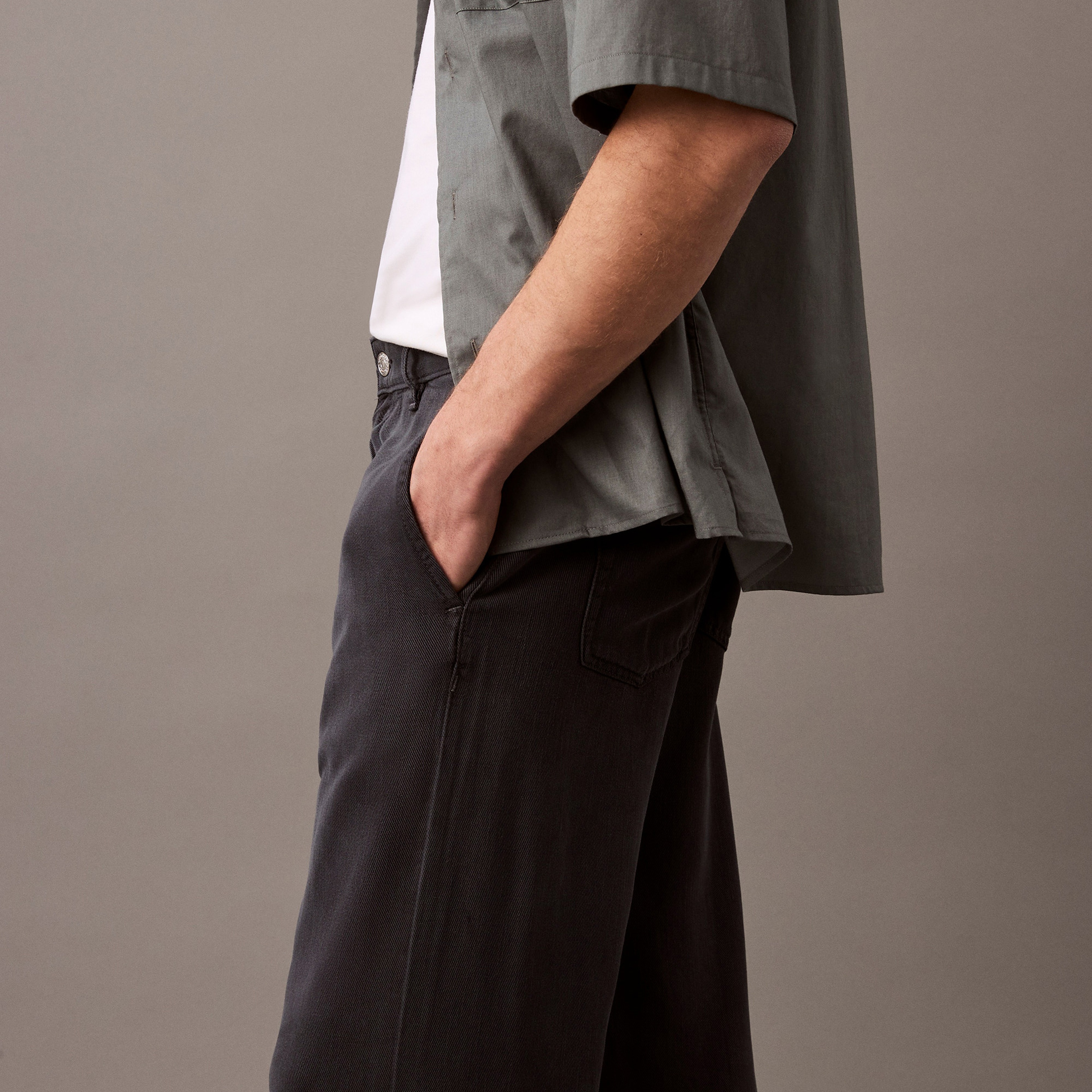 Calvin Klein 90S Straight Overdye Erkek Gri Jean