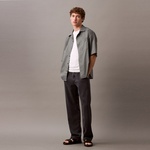 Calvin Klein 90S Straight Overdye Erkek Gri Jean