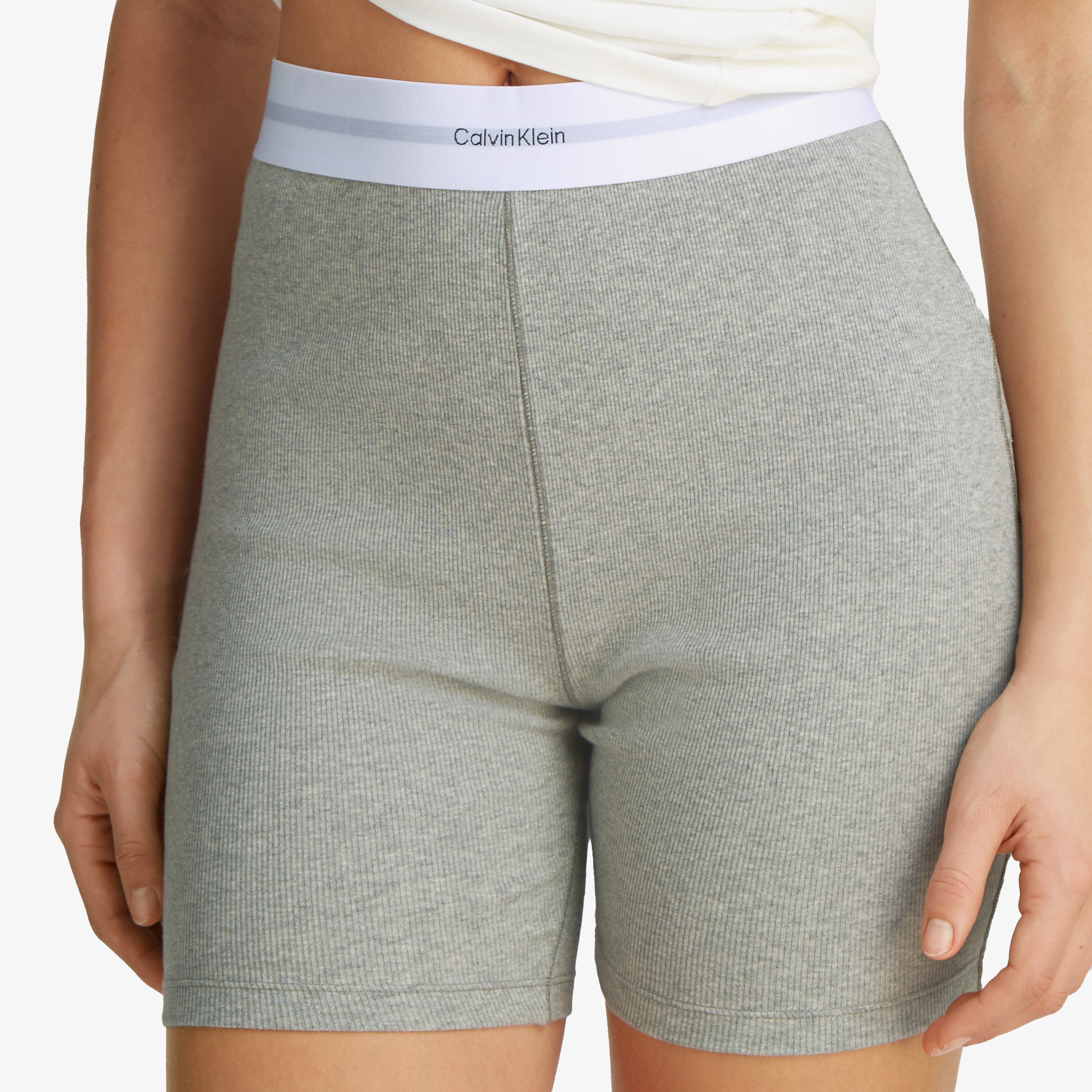 Calvin Klein Bike Kadın Gri Şort