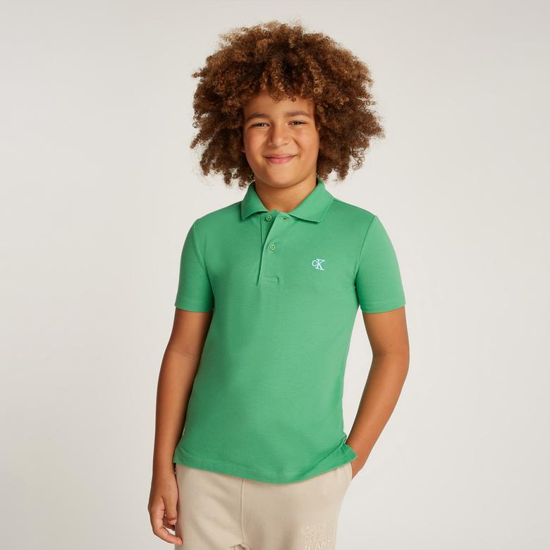 Calvin Klein Regular Çocuk Yeşil Polo