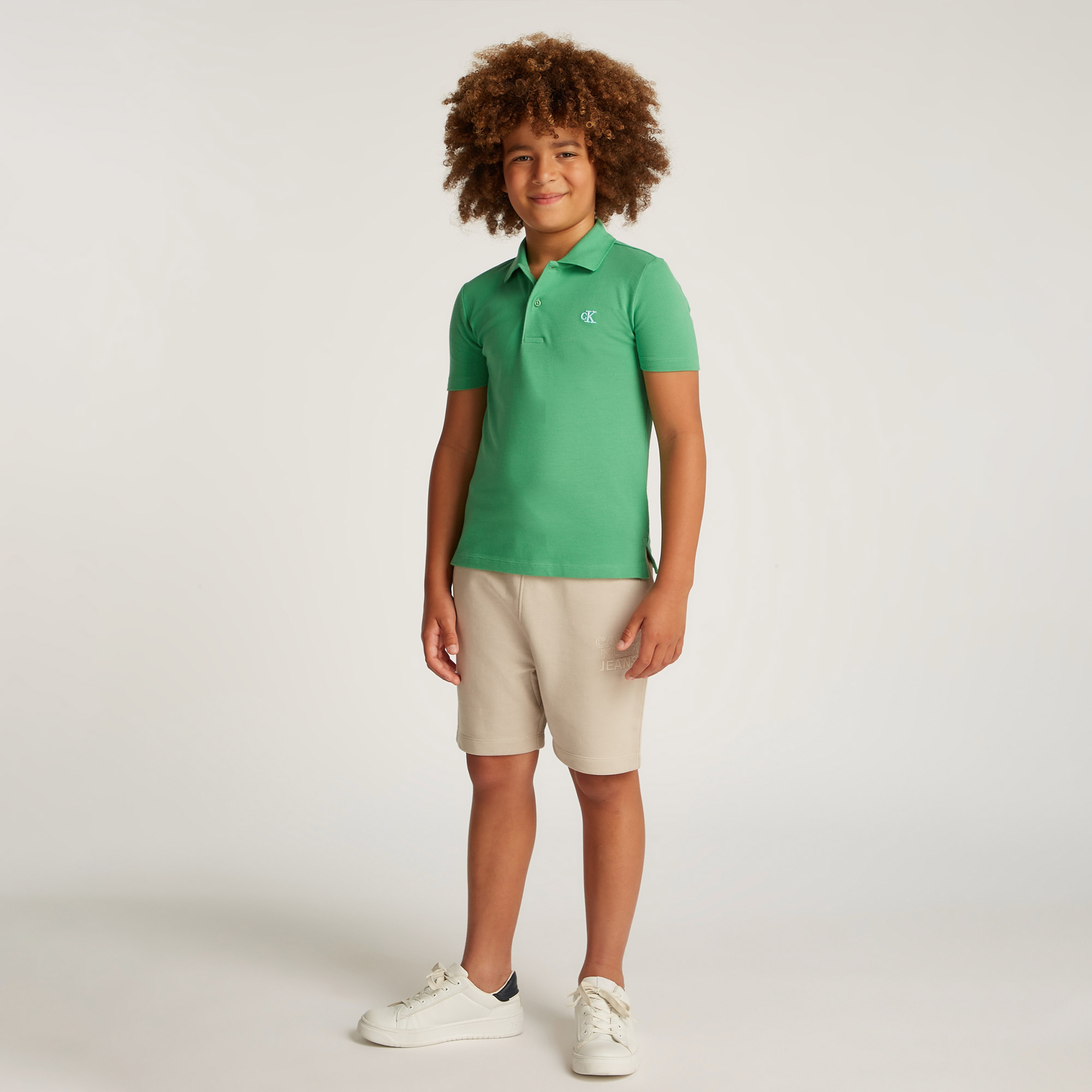 Calvin Klein Regular Çocuk Yeşil Polo
