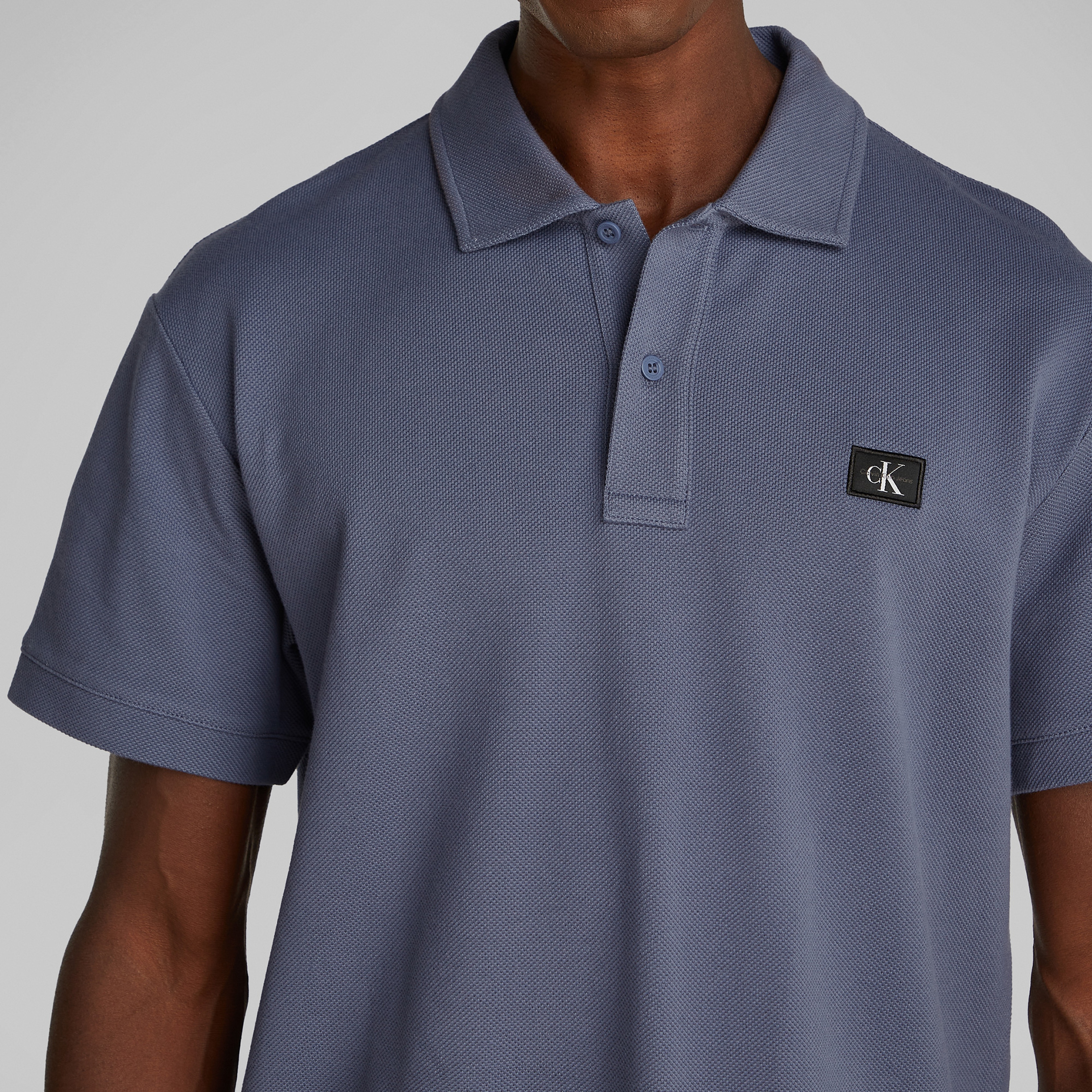 Calvin Klein Erkek Gri Polo