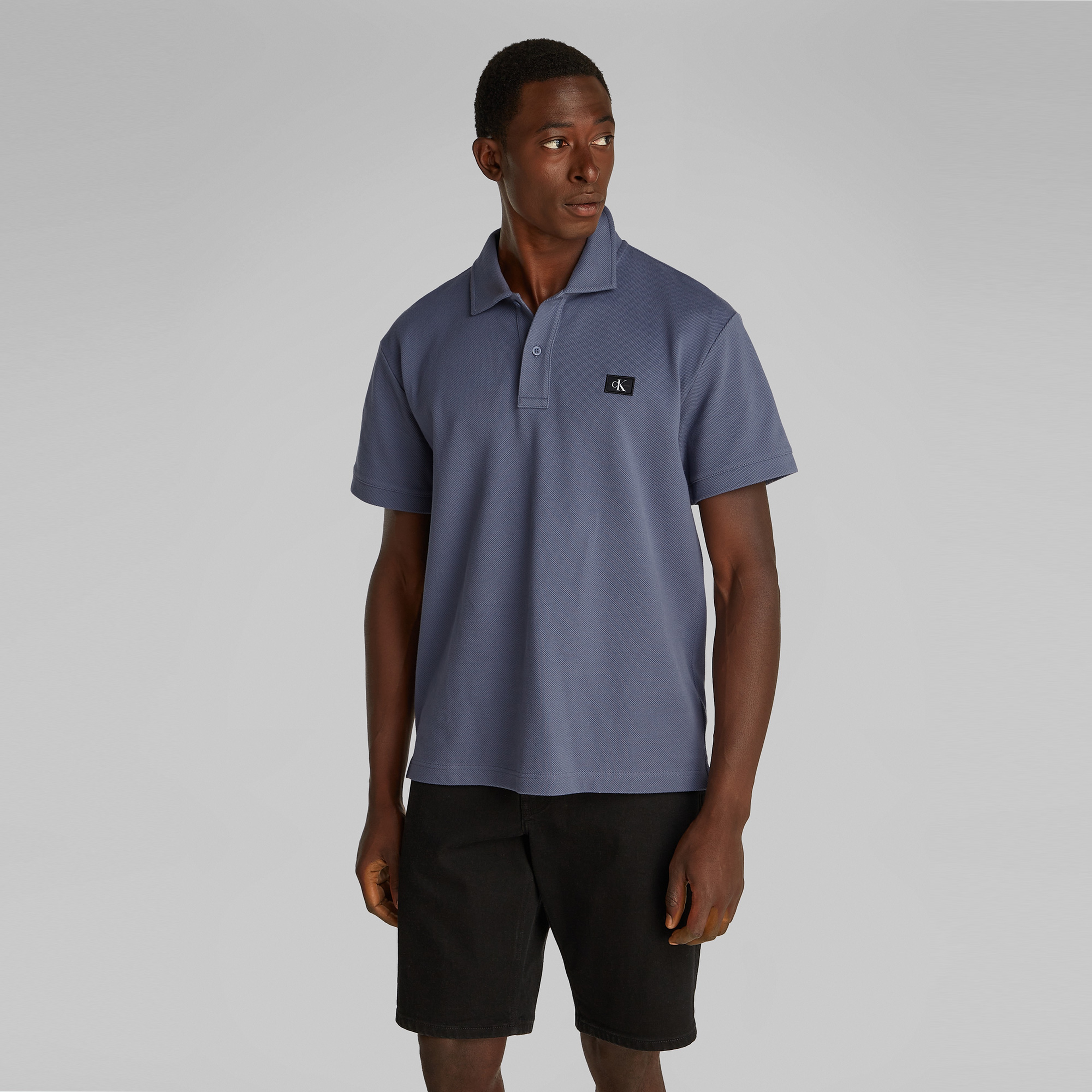 Calvin Klein Erkek Gri Polo