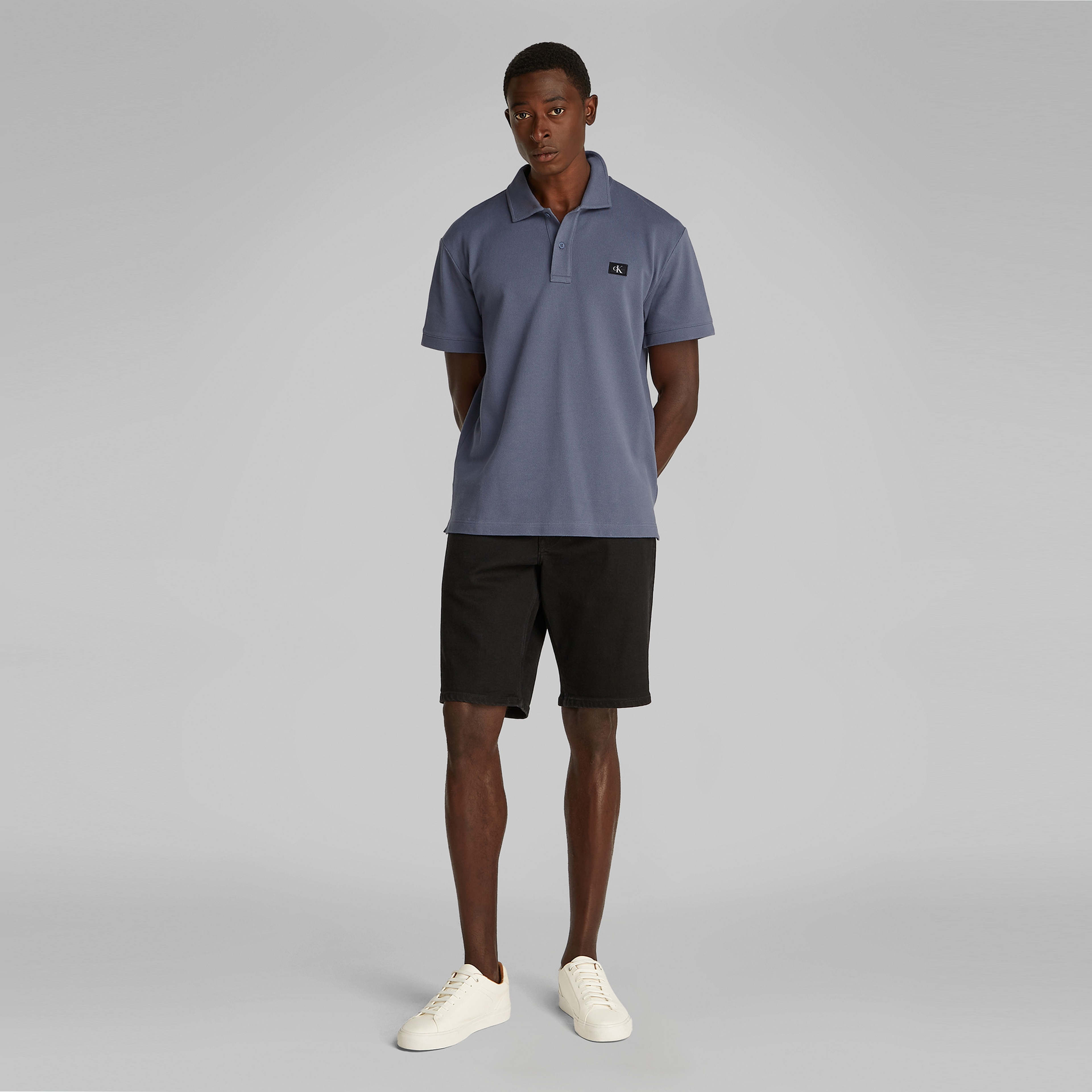 Calvin Klein Erkek Gri Polo