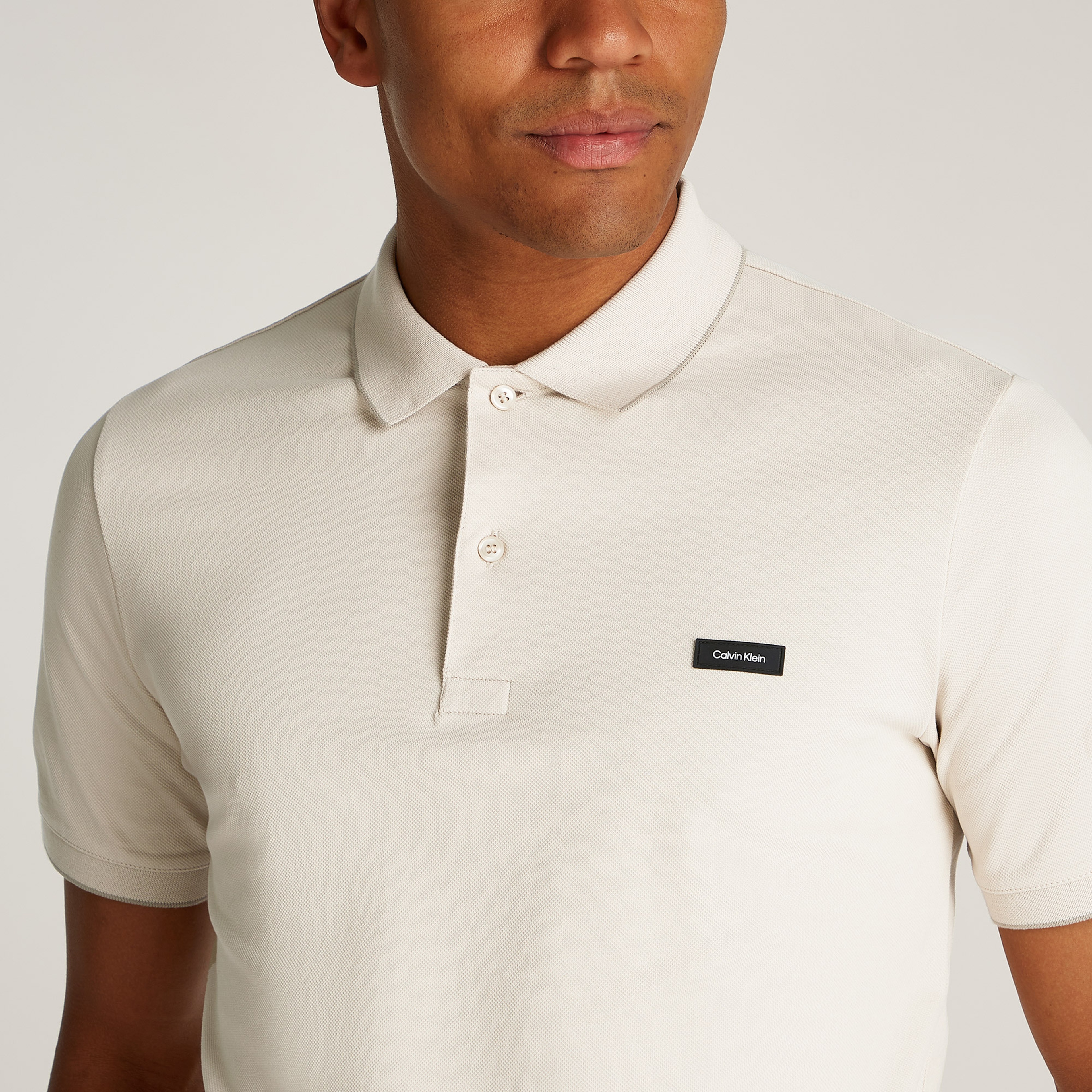 Calvin Klein Erkek Bej Polo