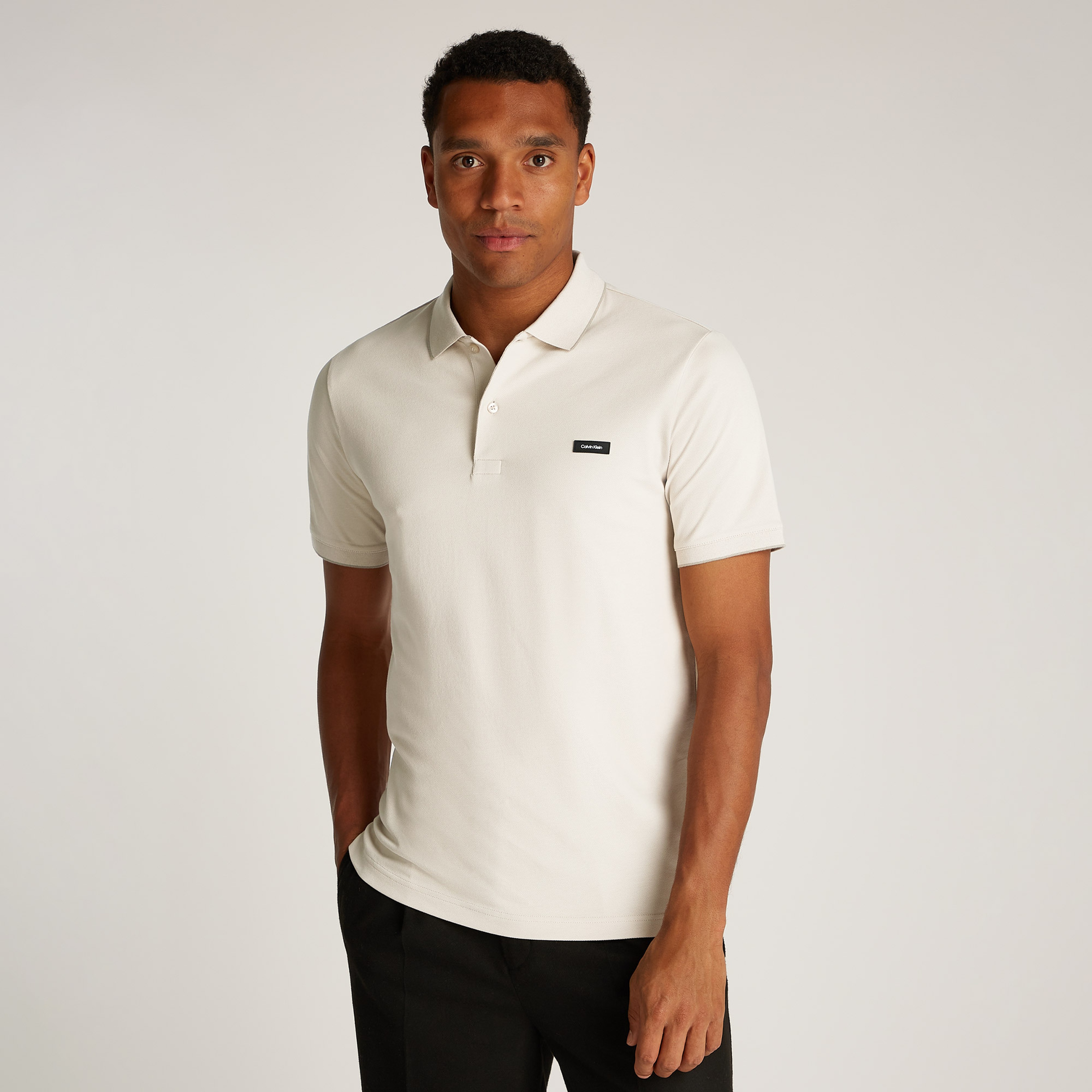 Calvin Klein Erkek Bej Polo