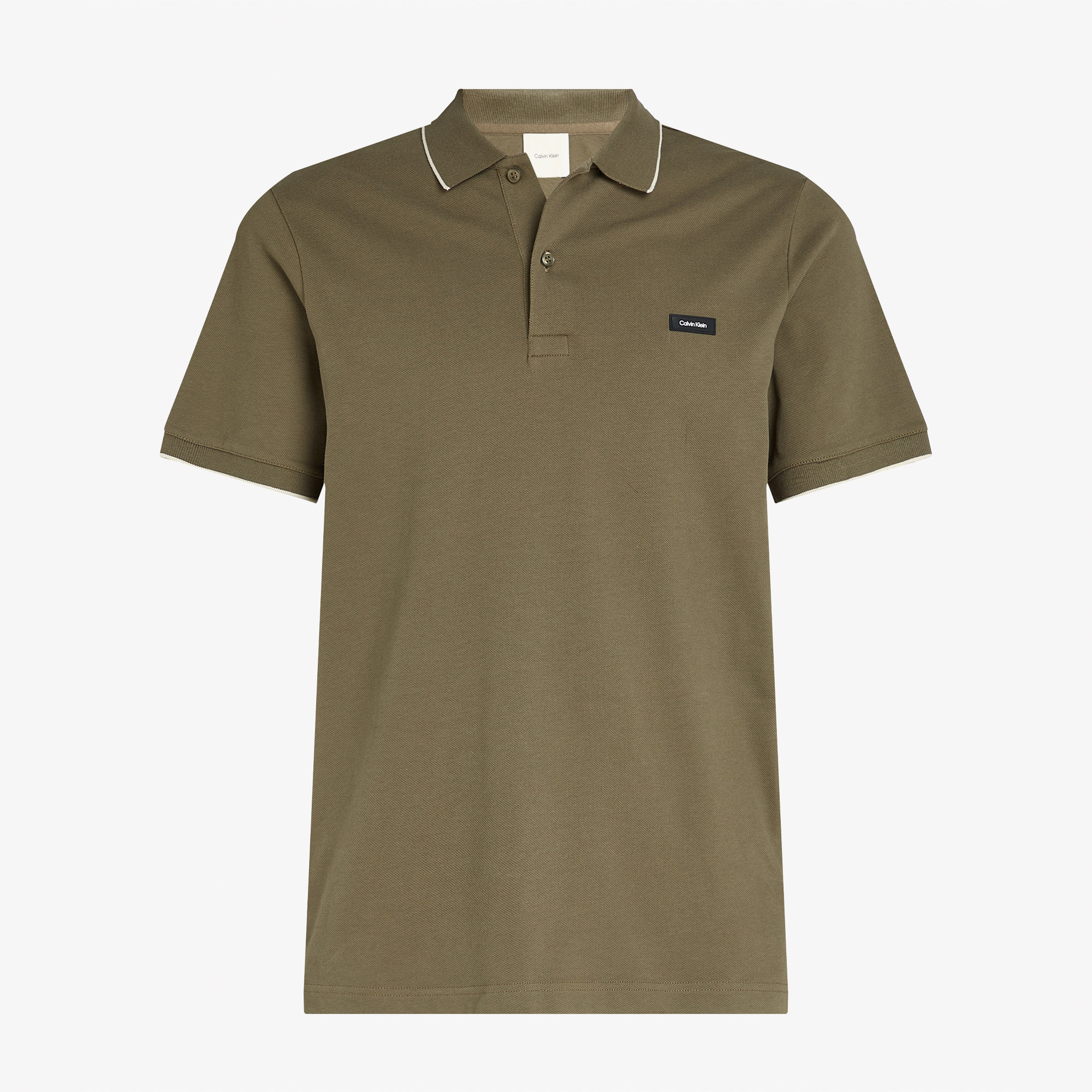 Calvin Klein Erkek Haki Polo