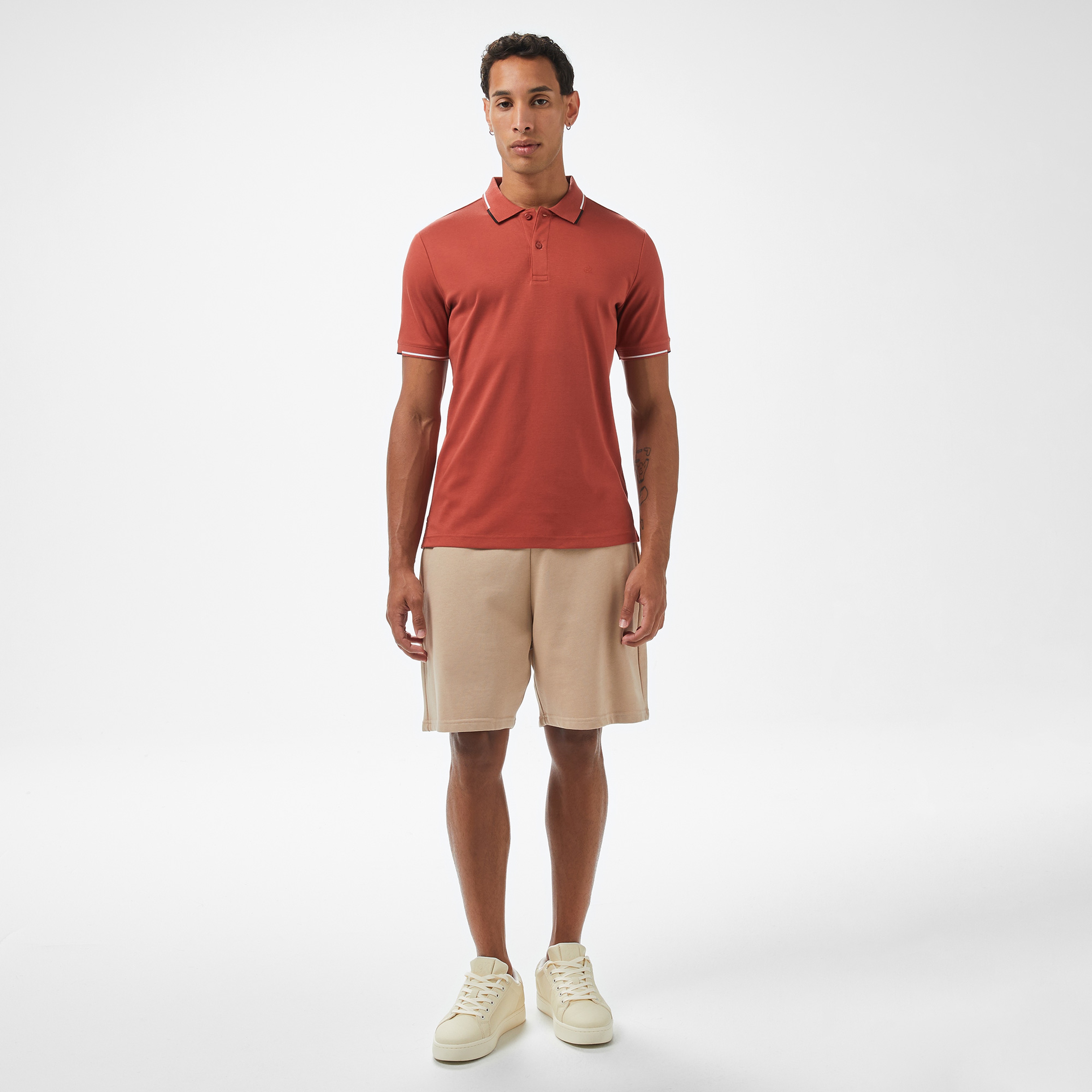 Calvin Klein Erkek Turuncu Polo