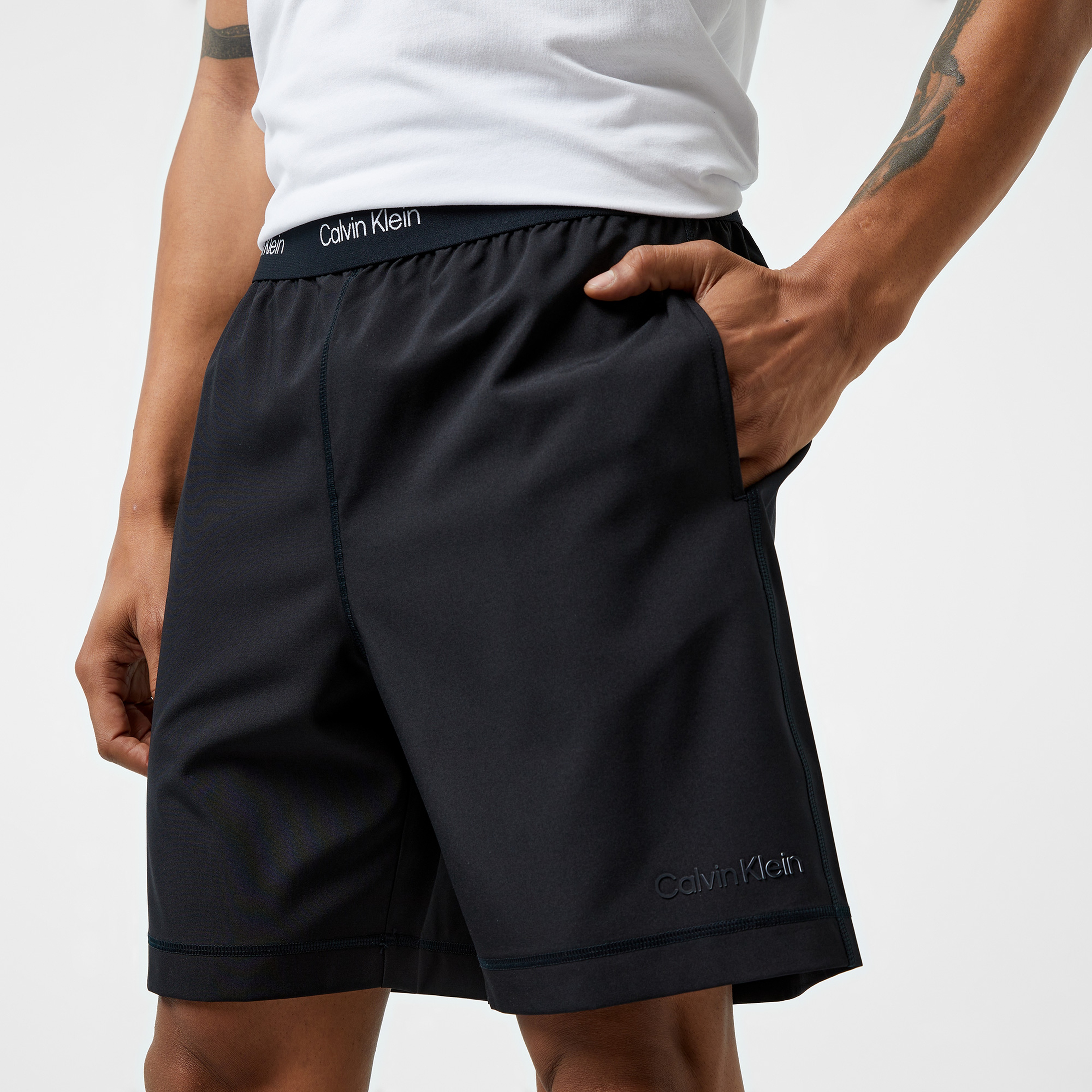 Calvin Klein Woven Short 7" inseam Erkek Siyah Şort