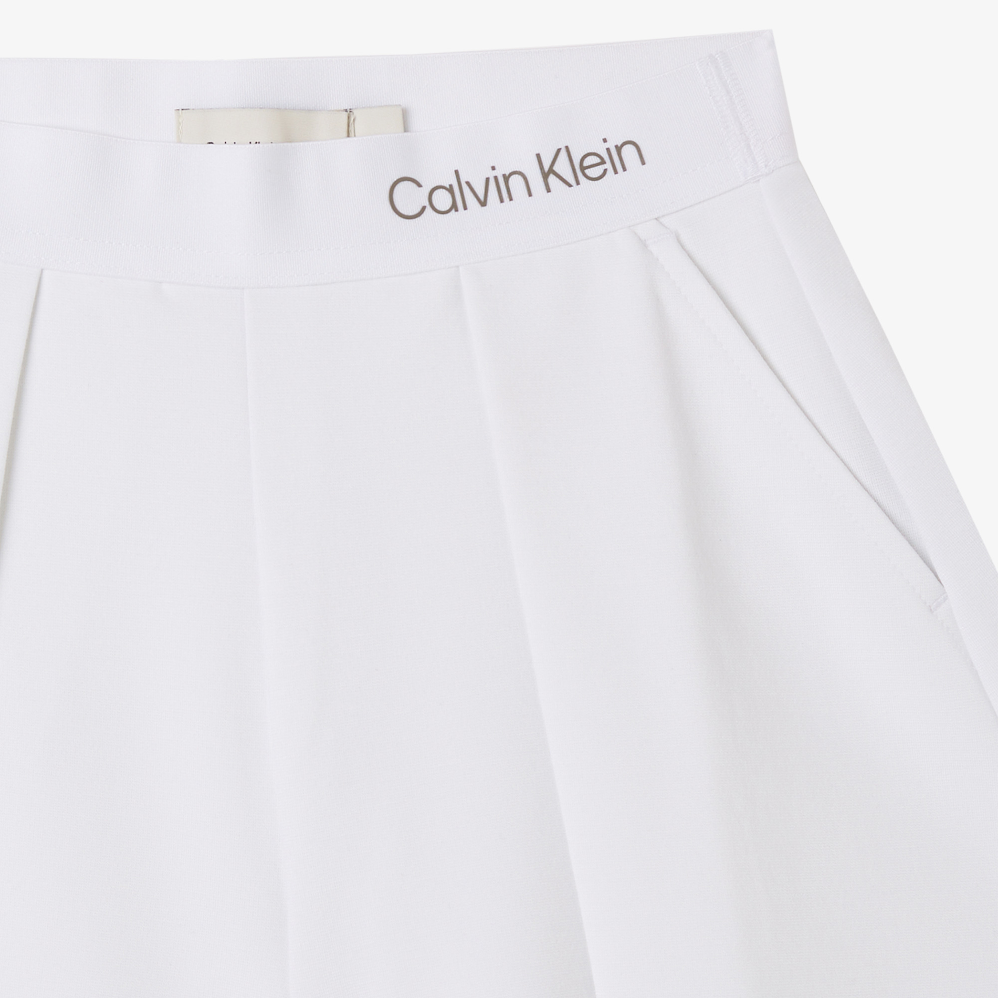 Calvin Klein Knits Punto Çocuk Beyaz Şort Etek