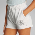 Calvin Klein Metallic Çocuk Beyaz Şort