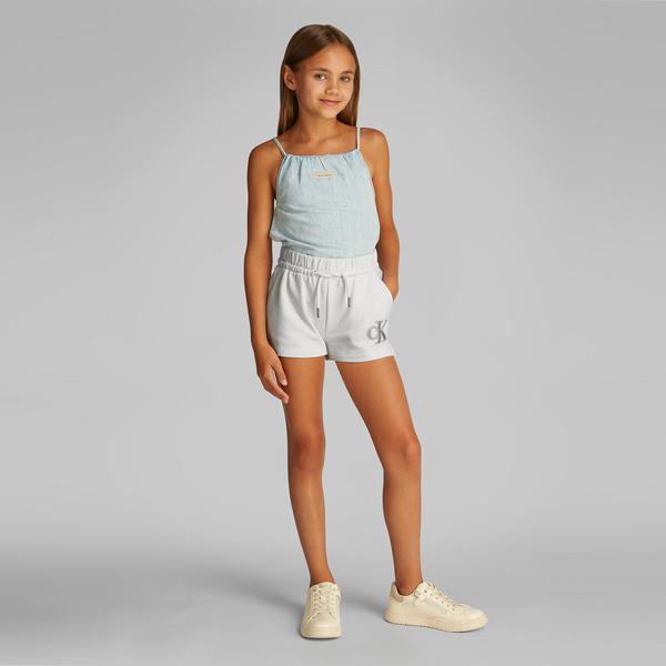 Calvin Klein Metallic Çocuk Beyaz Şort