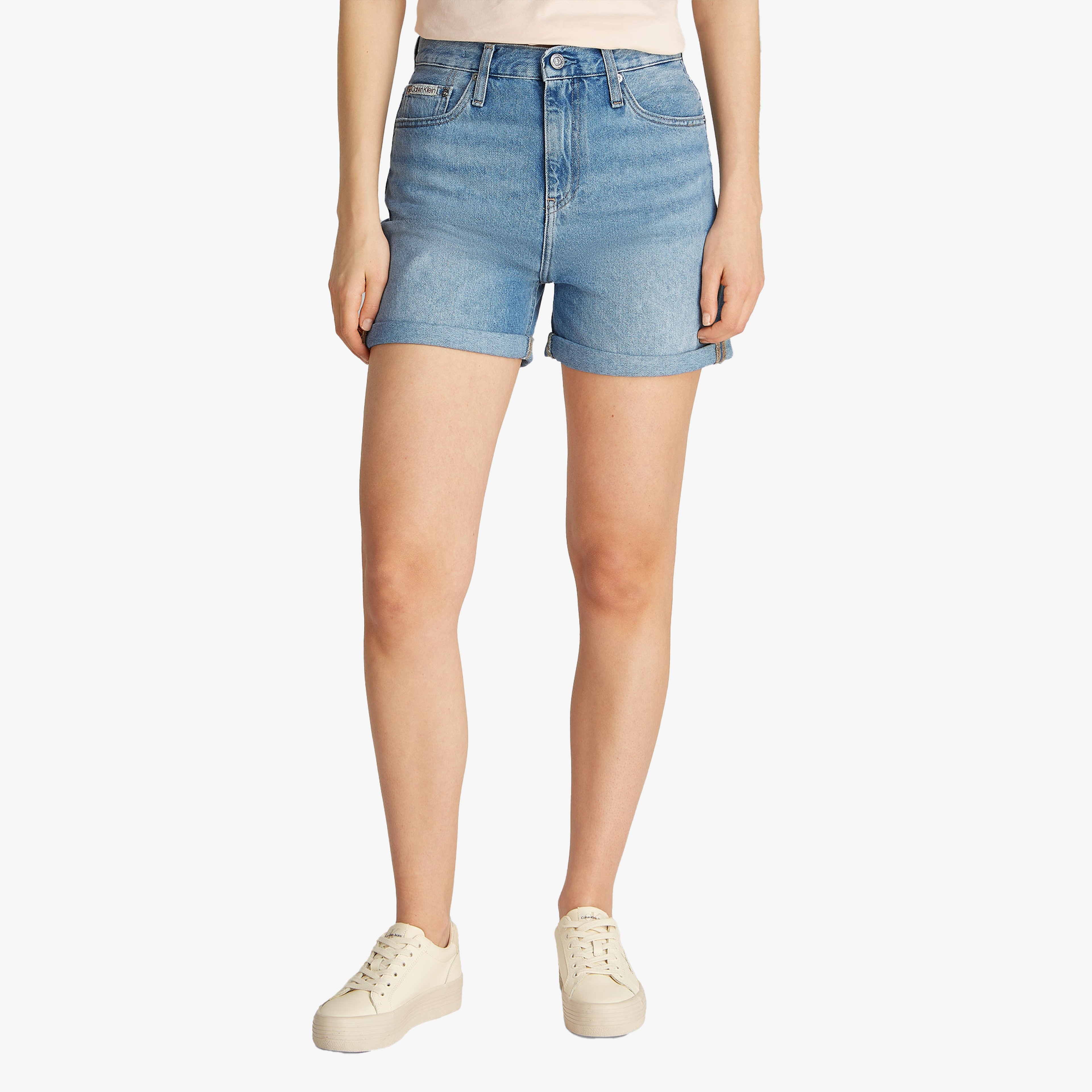 Calvin Klein Mom Kadın Mavi Şort