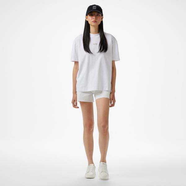 Calvin Klein Mom Kadın Beyaz Şort