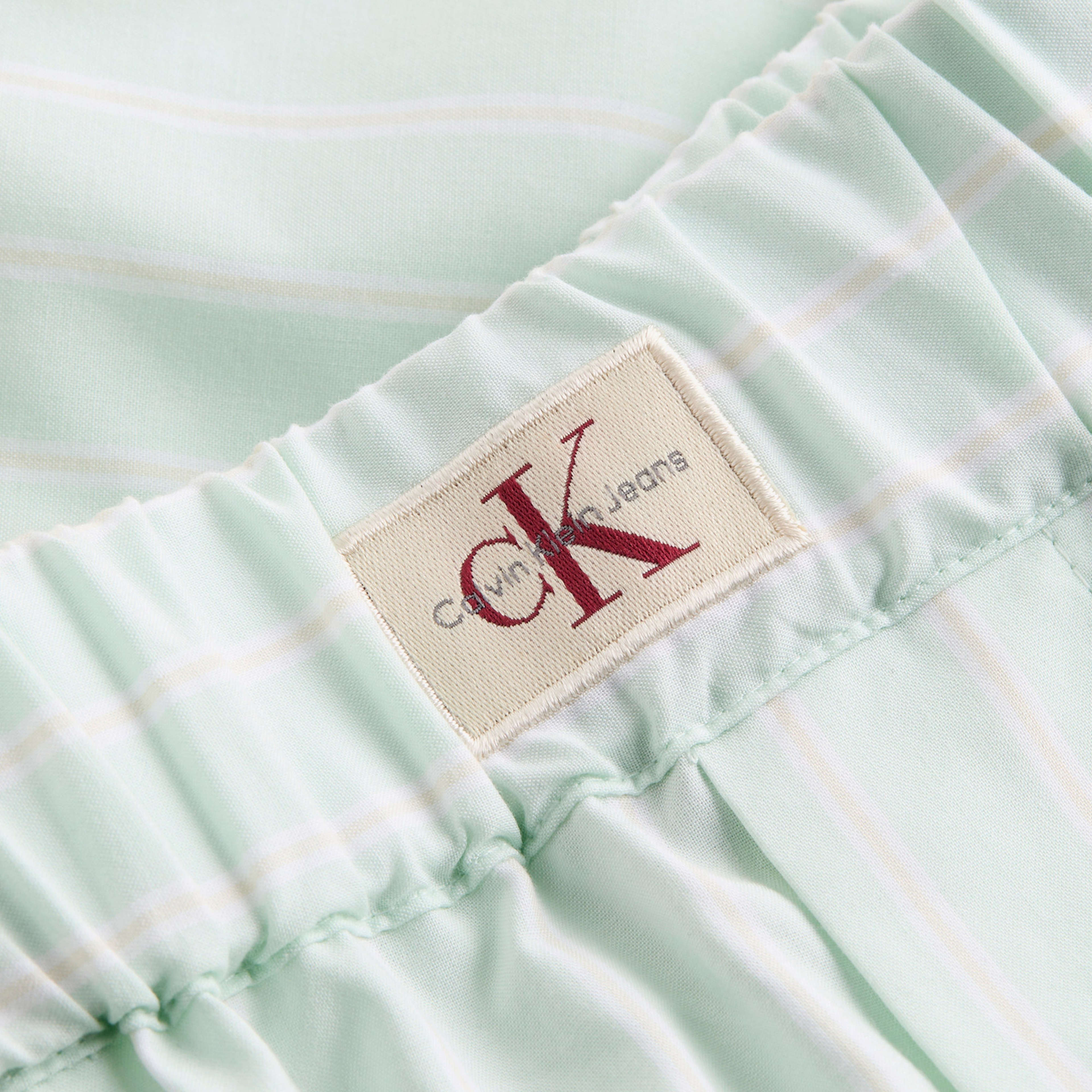 Calvin Klein Poplin Kadın Mavi Şort